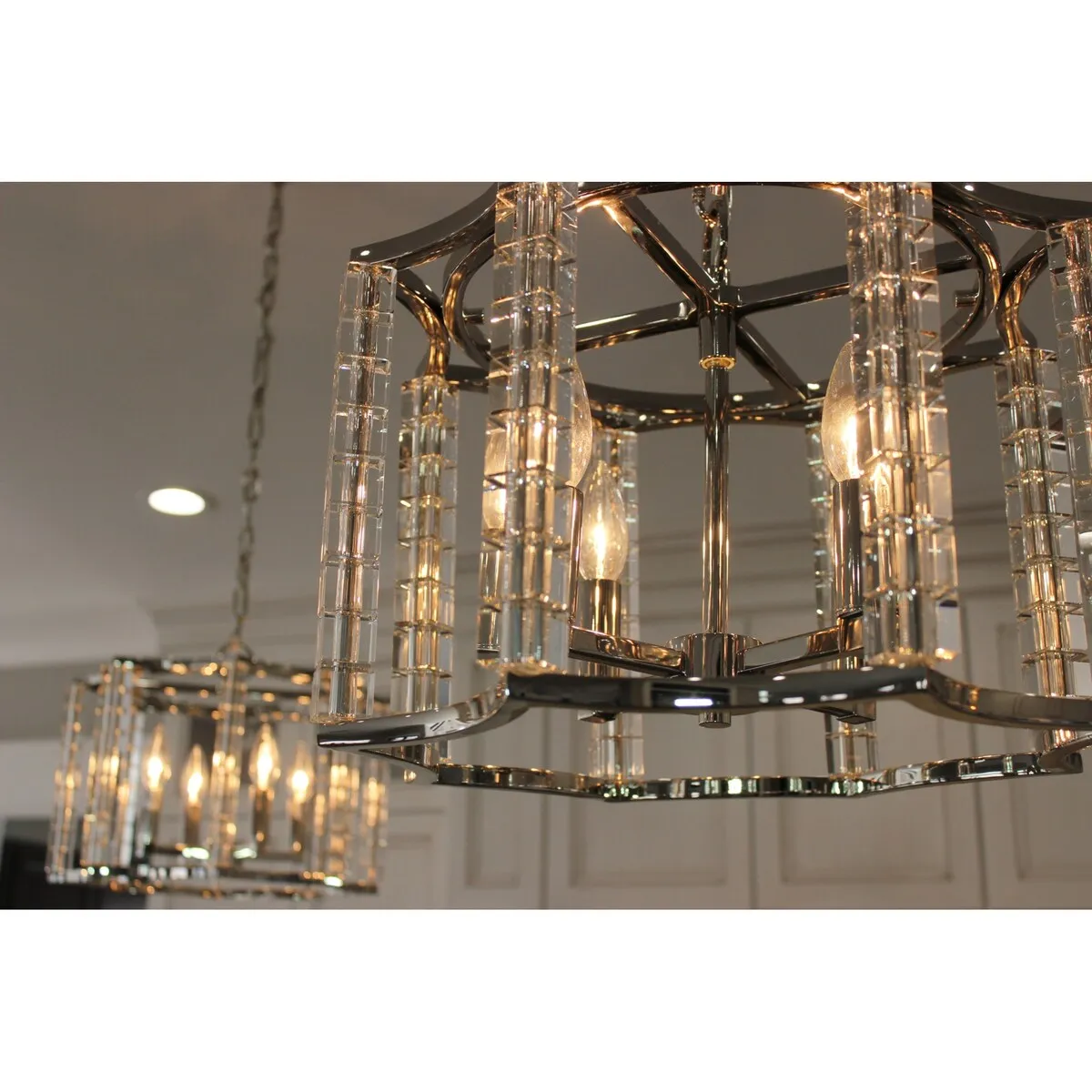 Crystorama Lighting Group Carson 4 Light 16 Wide Cage Chandelier with