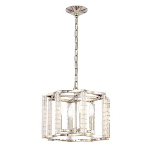 Crystorama Lighting Group Carson 4 Light 16 Wide Cage Chandelier with