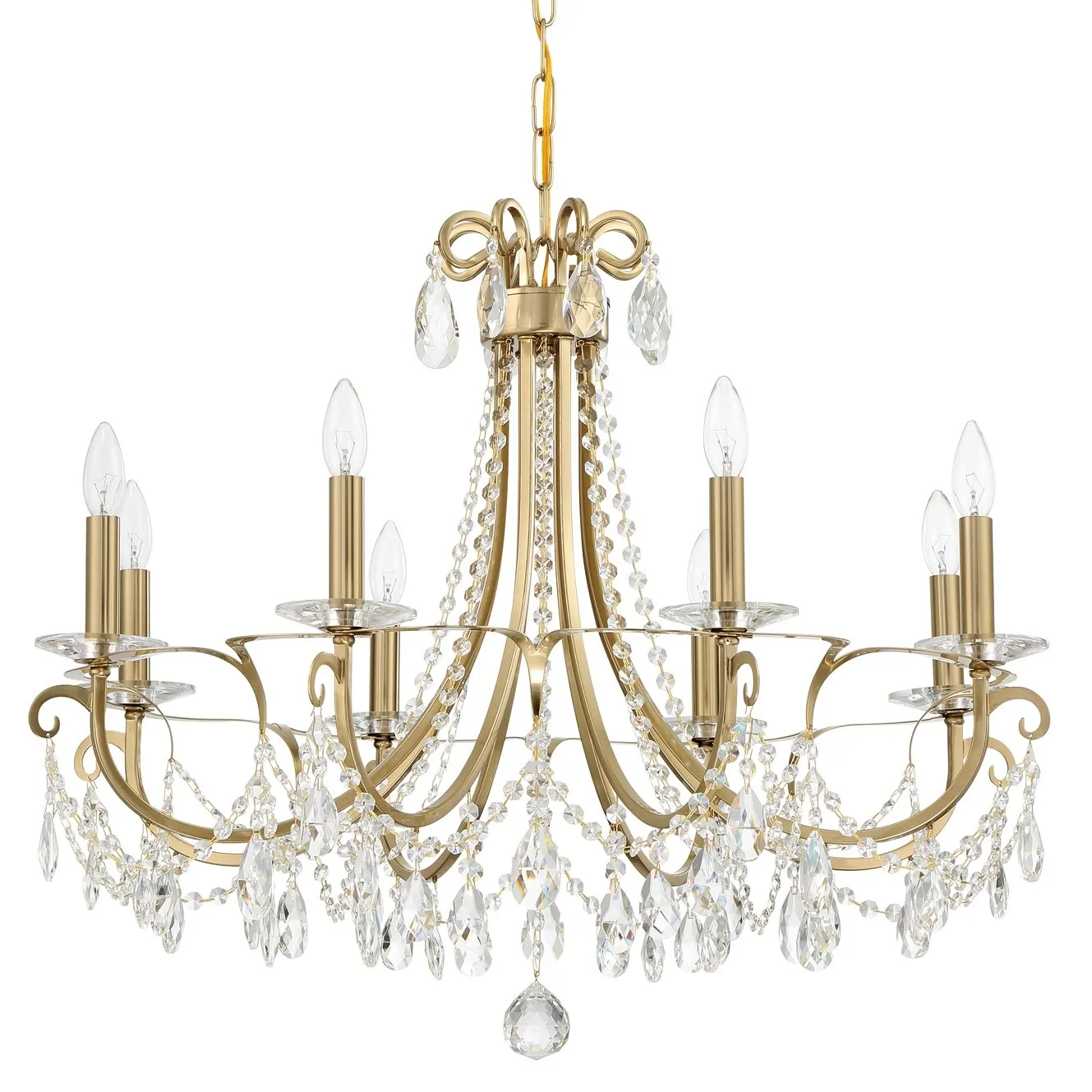Crystorama Lighting Group Othello 8 Light 31 Wide Chandelier with
