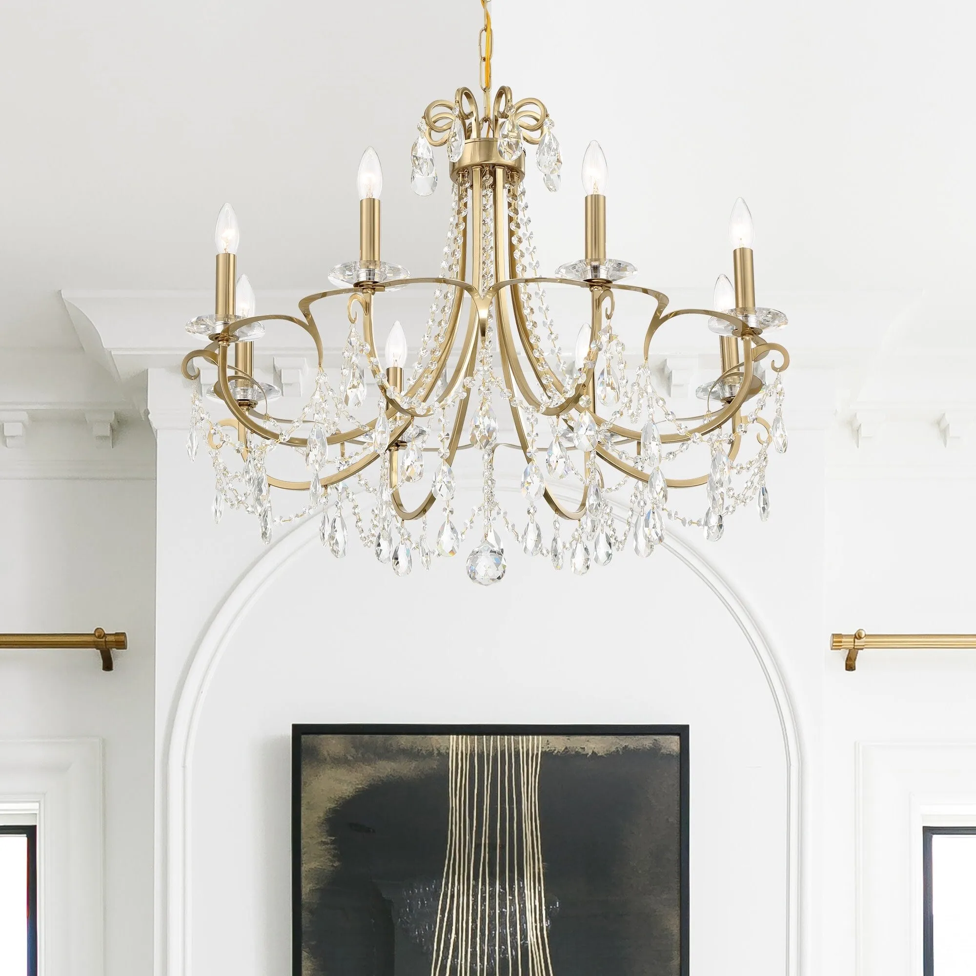 Crystorama Lighting Group Othello 8 Light 31 Wide Chandelier with