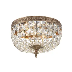 Crystorama Lighting Group Richmond 2 Light 8 Wide Flush Mount Ceiling