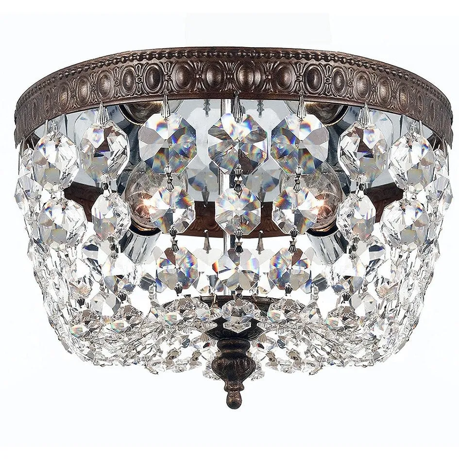 Crystorama Lighting Group Richmond 2 Light 8 Wide Flush Mount Ceiling