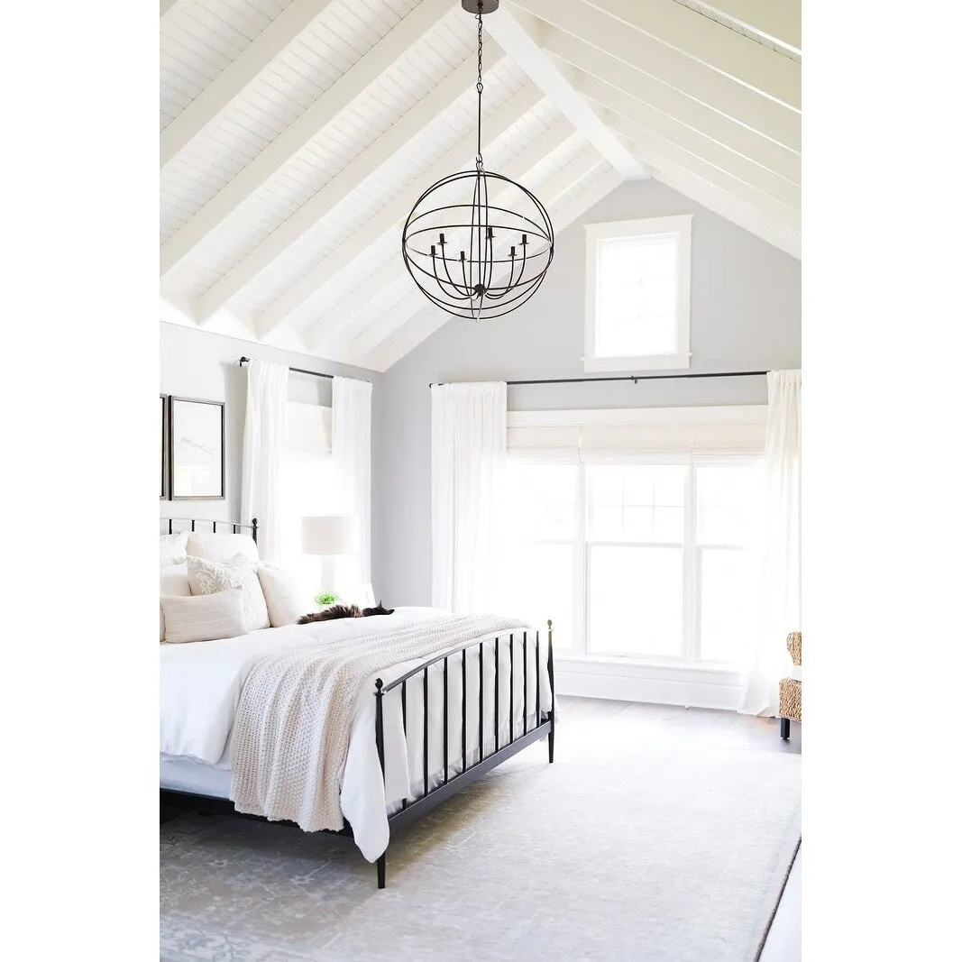 Crystorama Lighting Group Solaris 6 Light 28-1/2 Wide Cage Chandelier