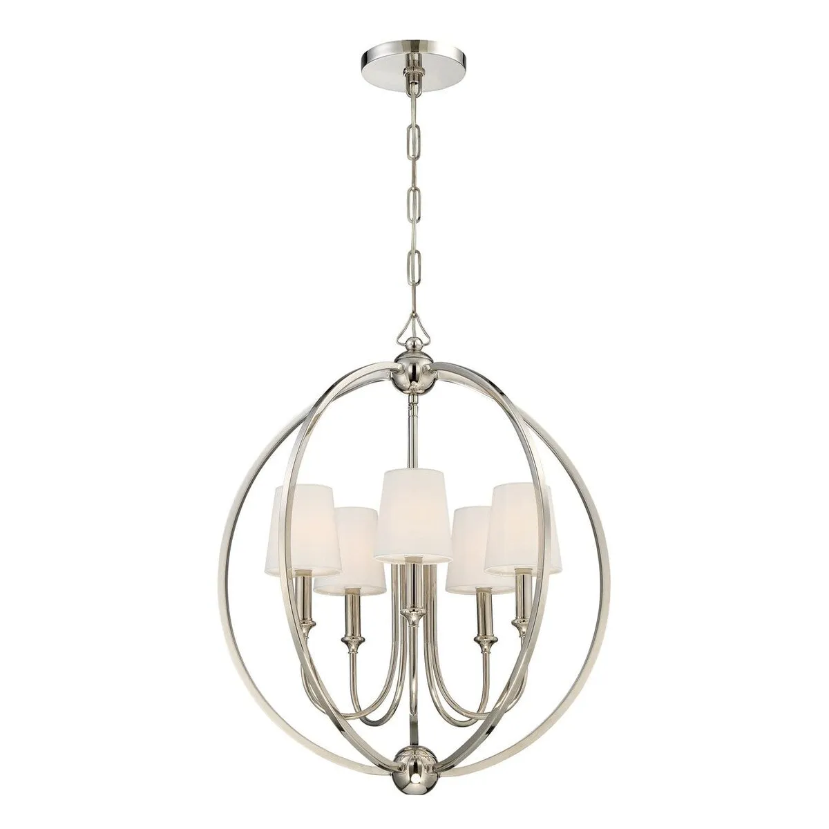 Crystorama Lighting Group Sylvan 5 Light 22-1/2 Wide Chandelier with
