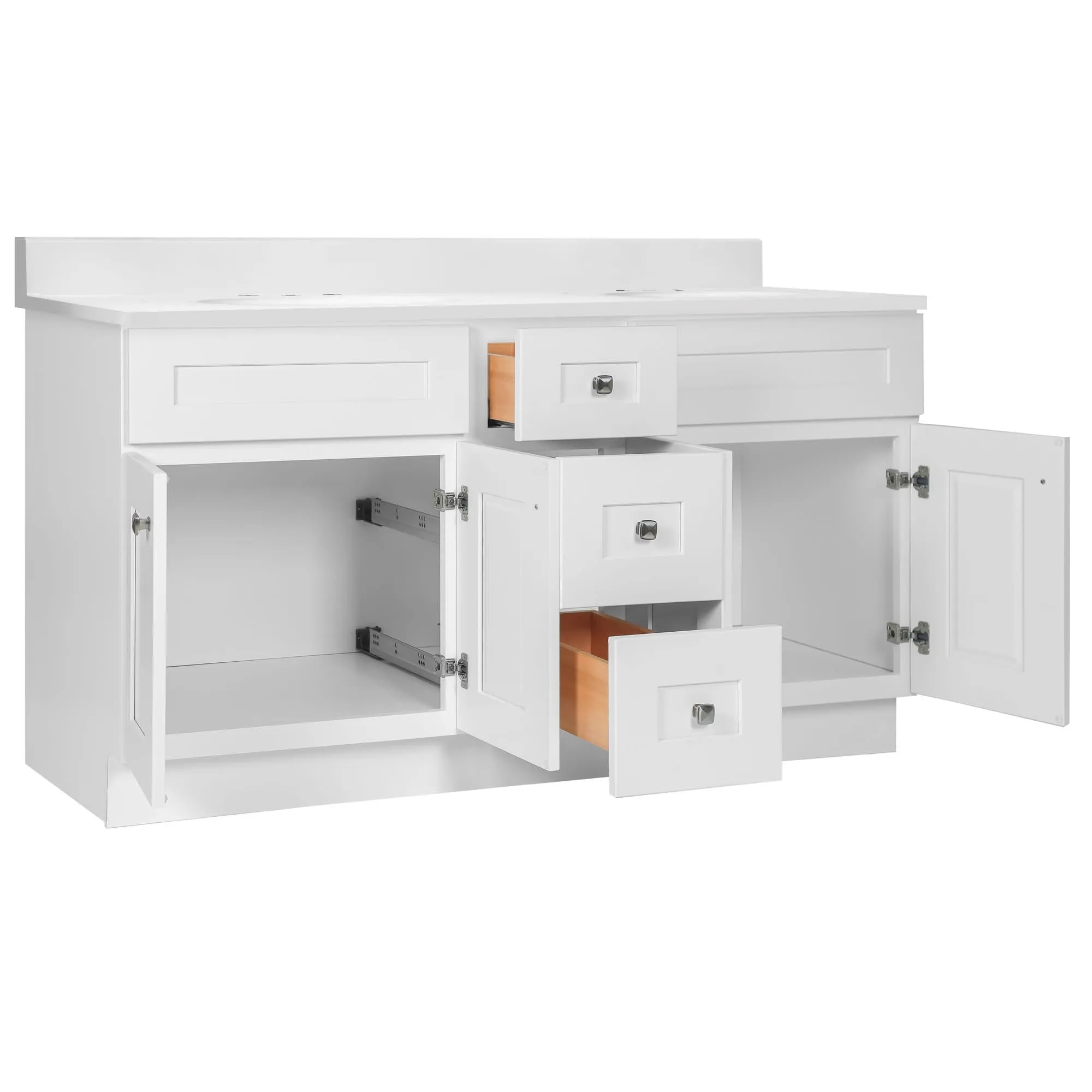 Design House 215228 Brookings 61 Free Standing Double Basin Vanity