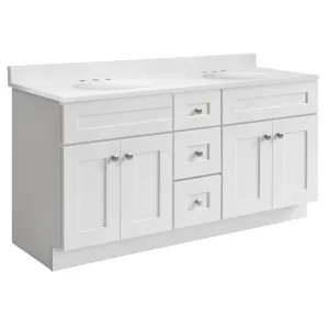 Design House 215228 Brookings 61 Free Standing Double Basin Vanity