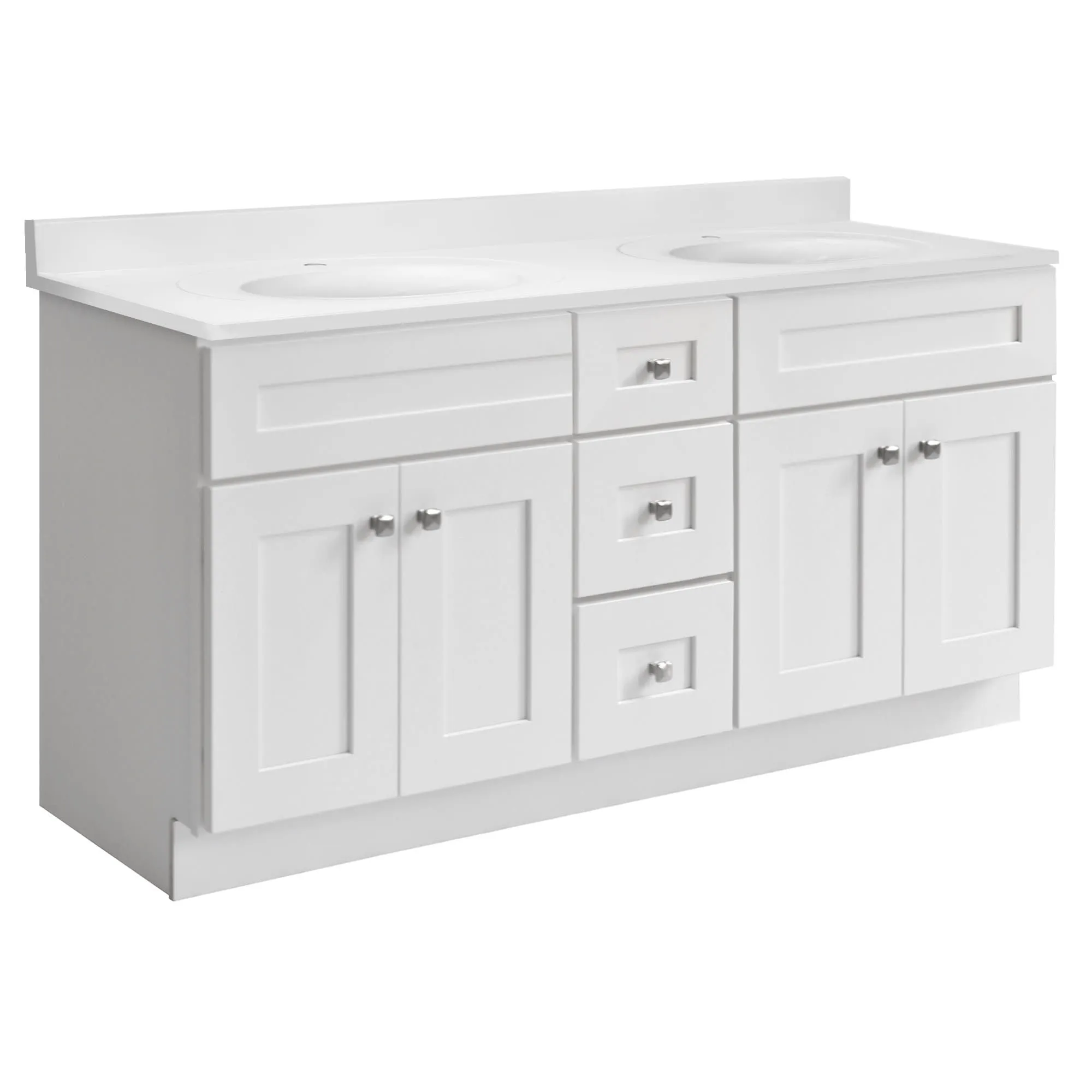 Design House 215251 Brookings 61 Free Standing Double Basin Vanity