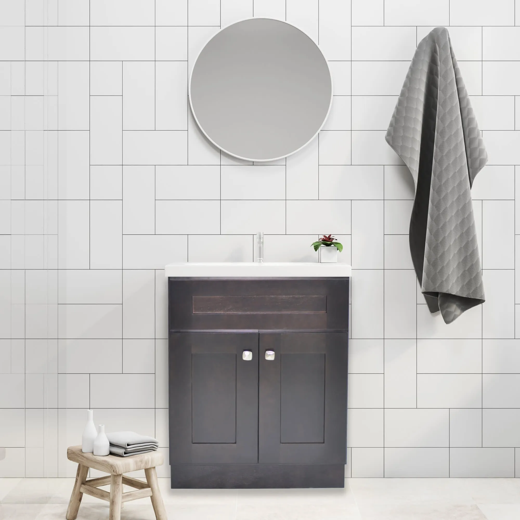 Design House 215467 Brookings 24 Single Free Standing Vanity Cabinet