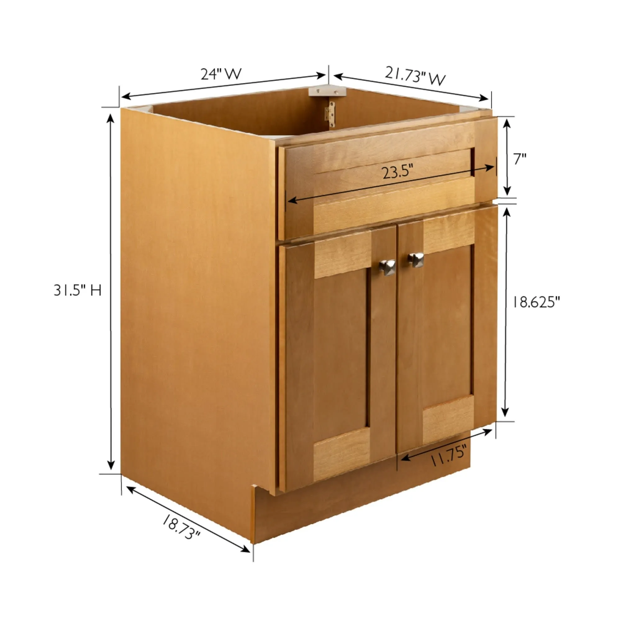 Design House 215566 Brookings 24 Single Free Standing Vanity Cabinet