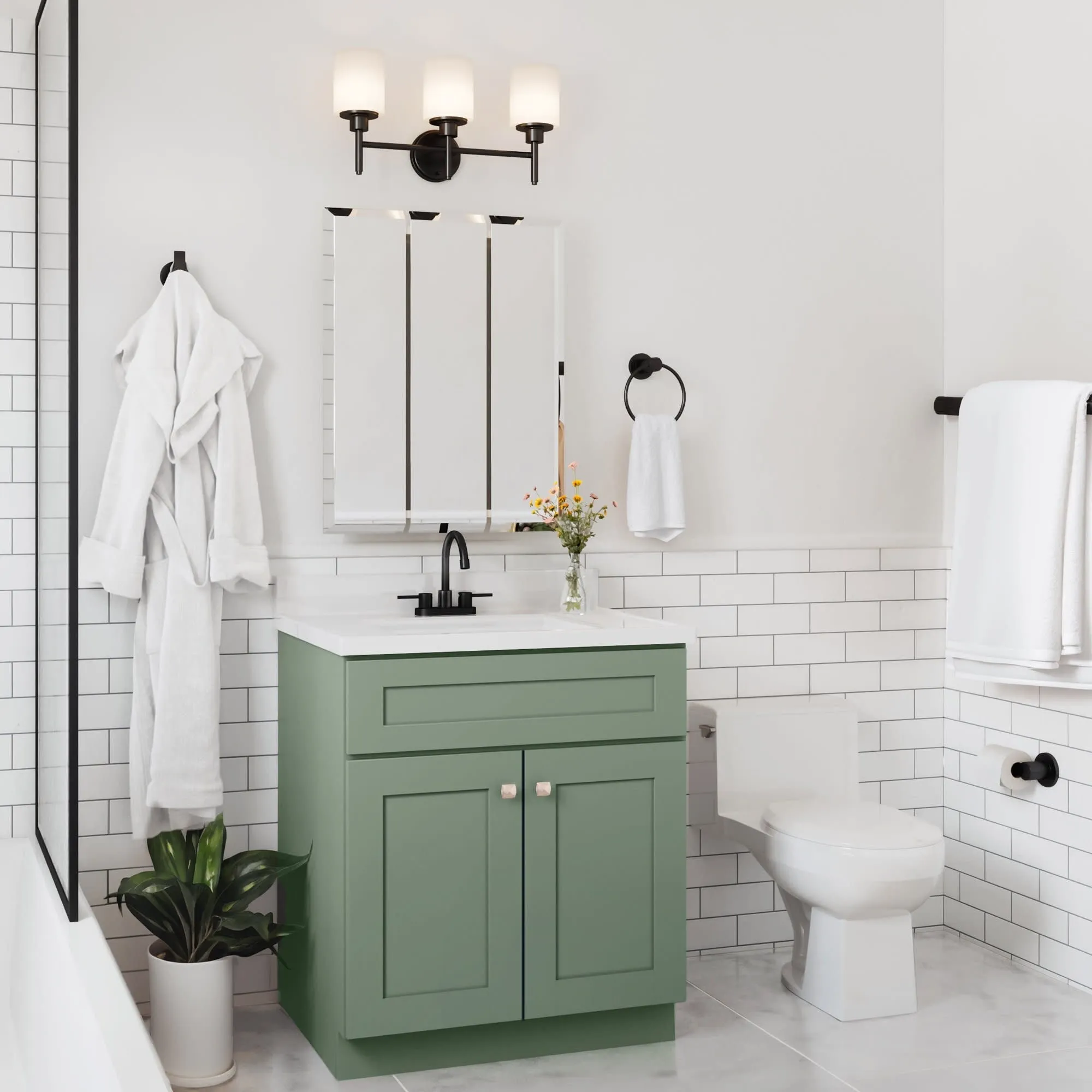 Design House 215673 Brookings 30 Single Free Standing Vanity Cabinet