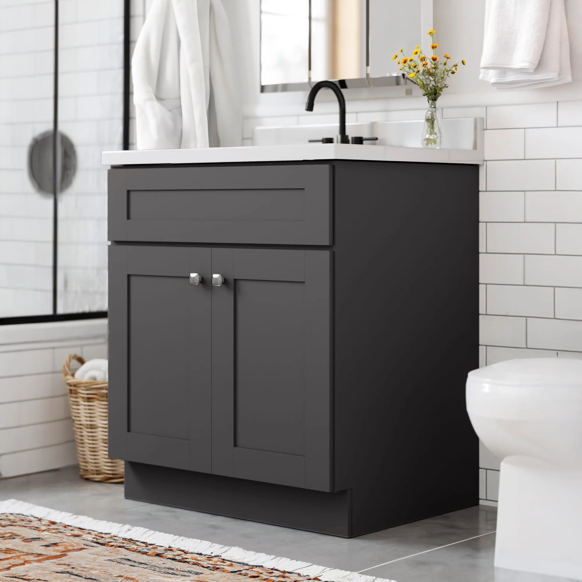 Design House 216002 Brookings 30 Single Free Standing Vanity Cabinet