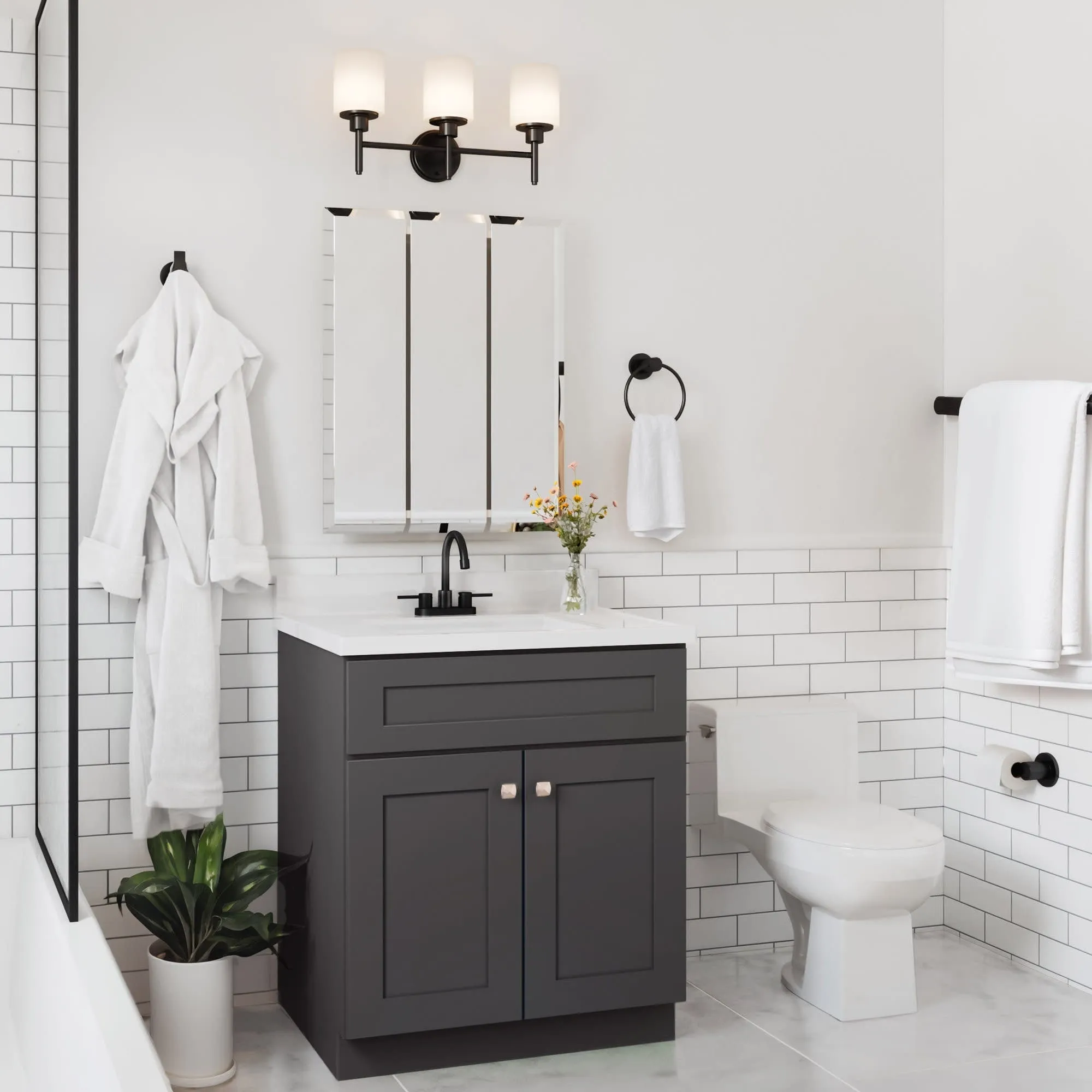 Design House 216010 Brookings 30 Single Free Standing Vanity Cabinet