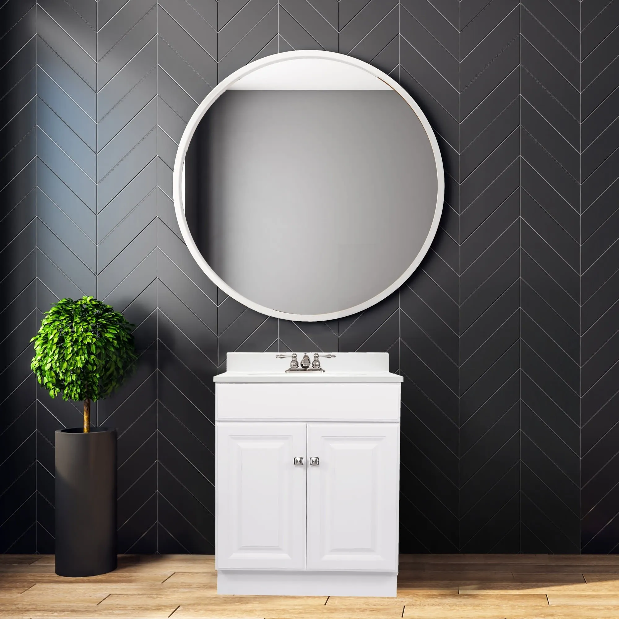Design House 586453 Wyndham 25 Free Standing Single Basin Vanity Set