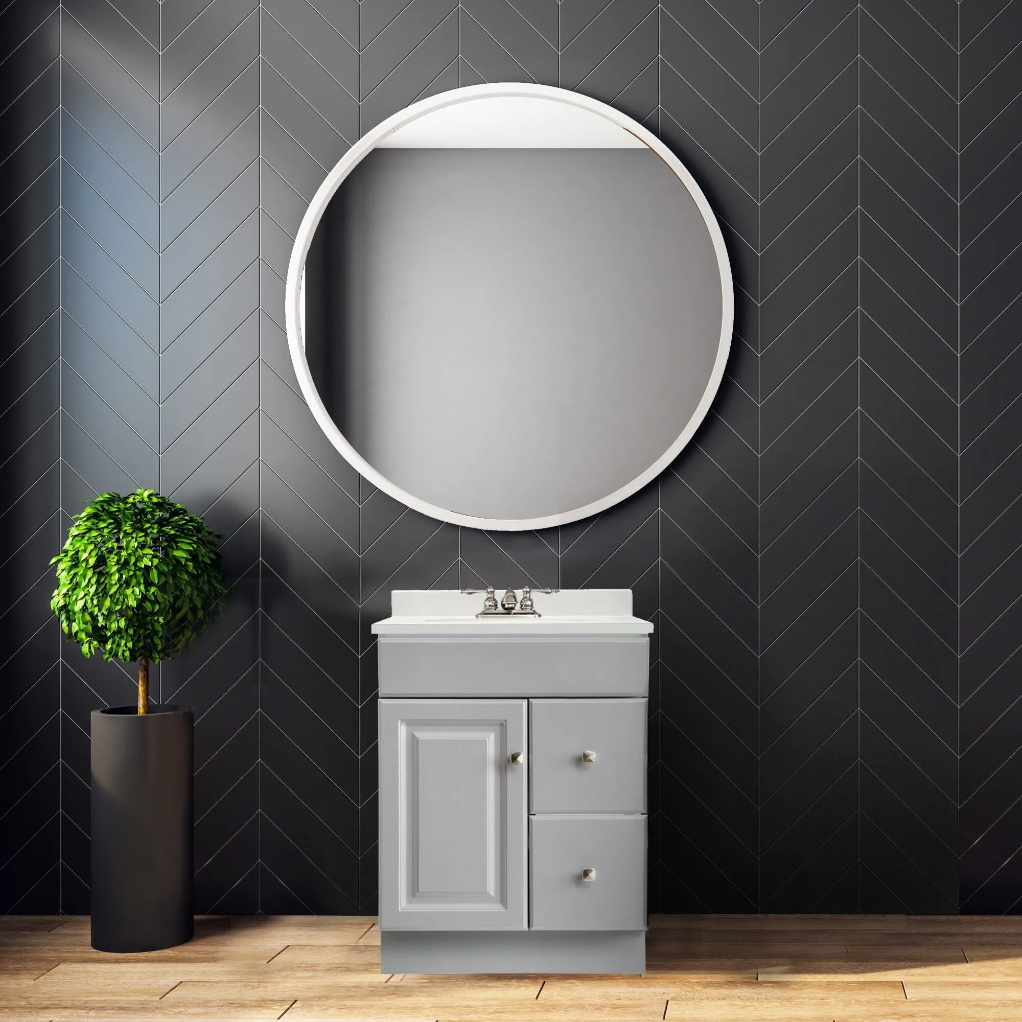 Design House 597179 Wyndham 24 Single Free Standing Vanity Cabinet