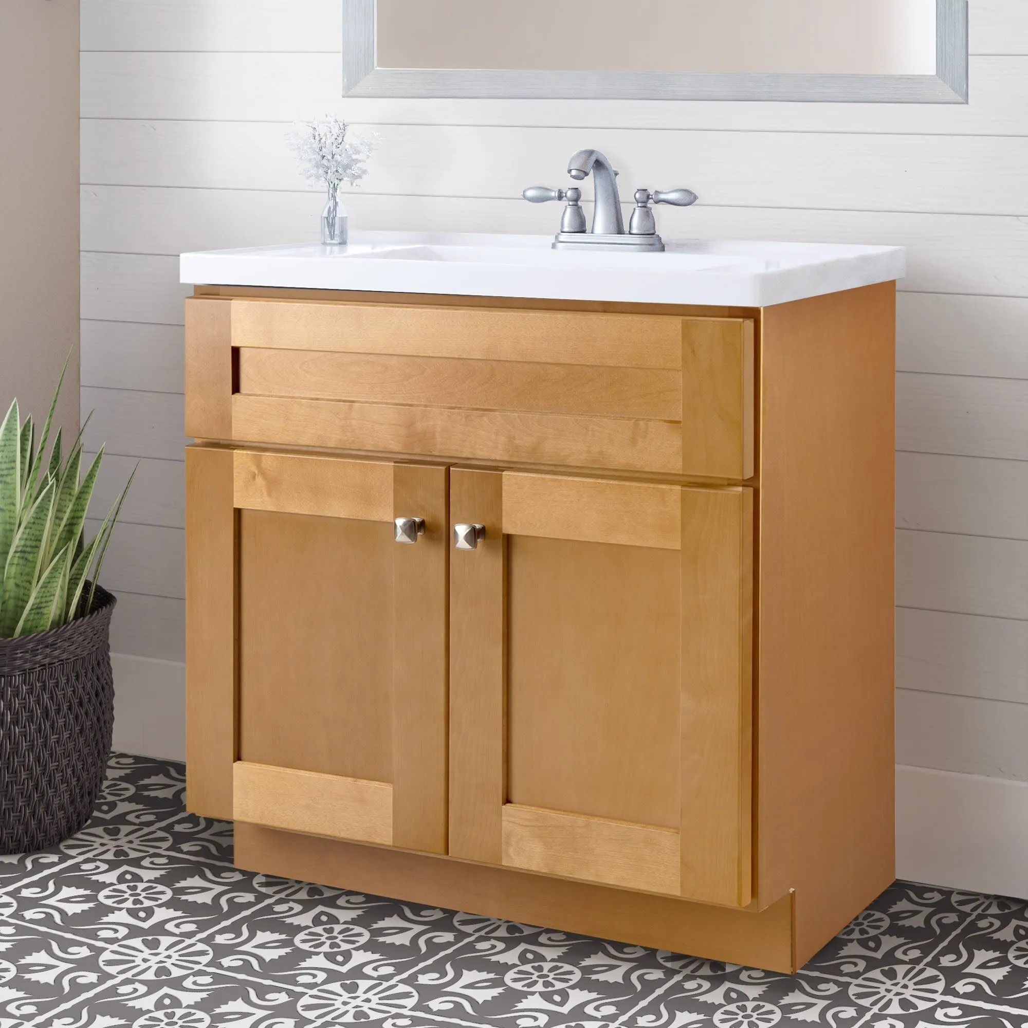 Design House Brookings 22 Single Free Standing Wood Vanity Cabinet