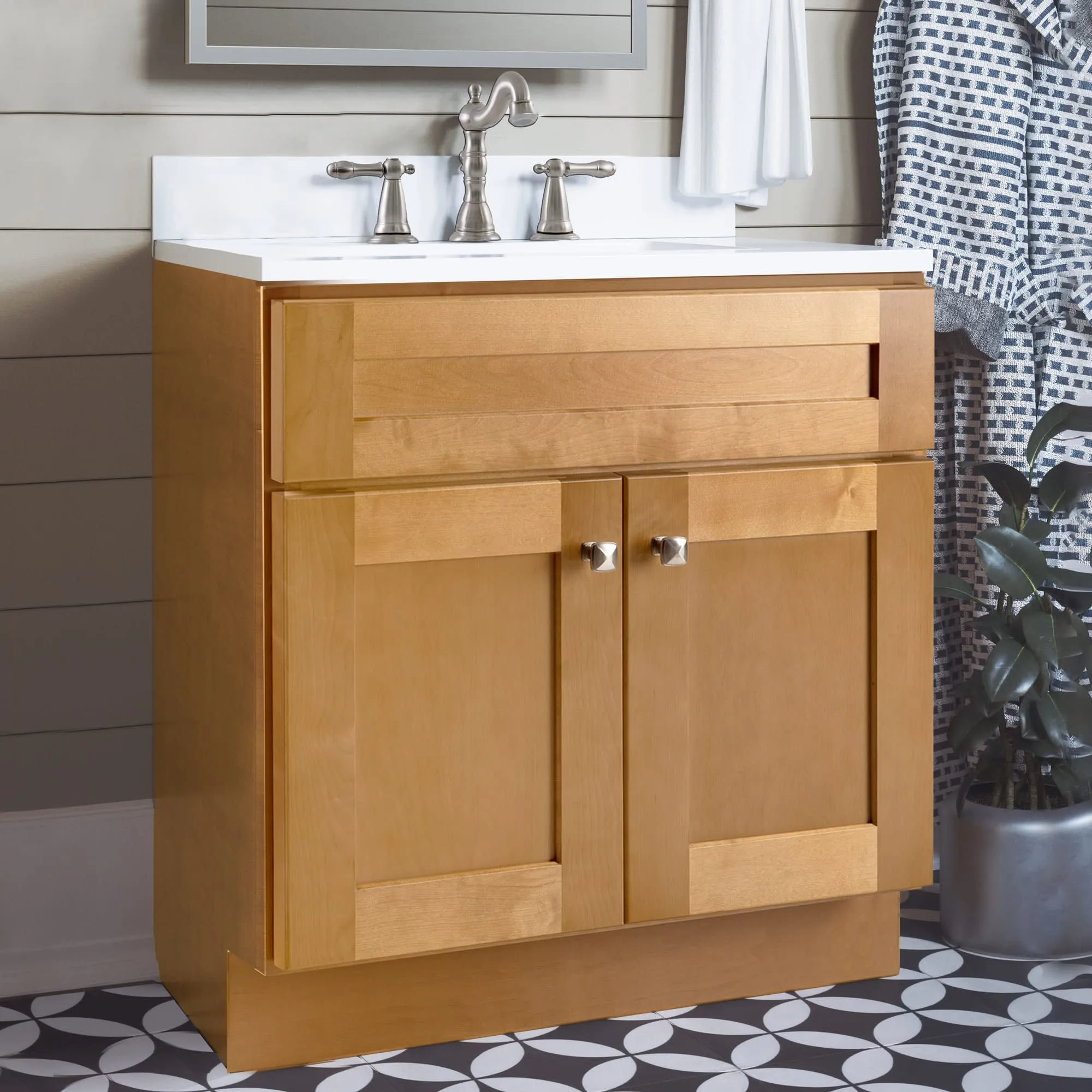 Design House Brookings 22 Single Free Standing Wood Vanity Cabinet