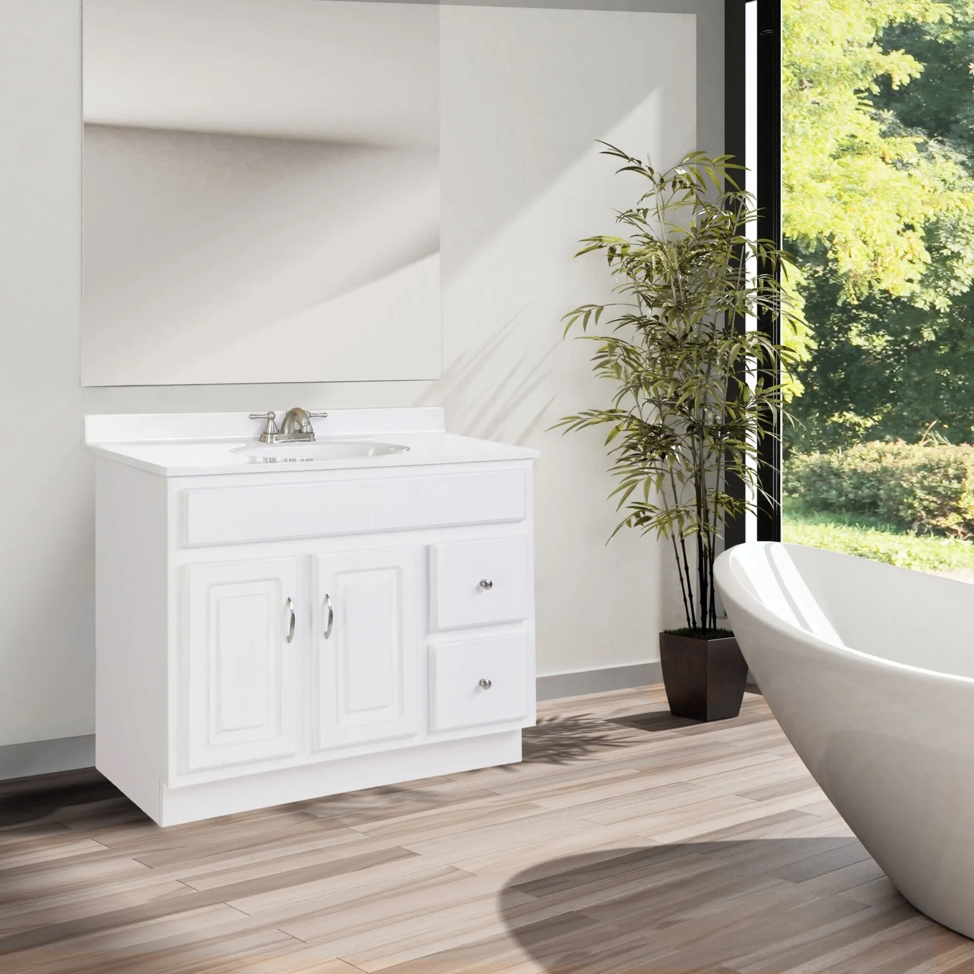 Design House Concord 36 Single Free Standing Wood Vanity Cabinet Only