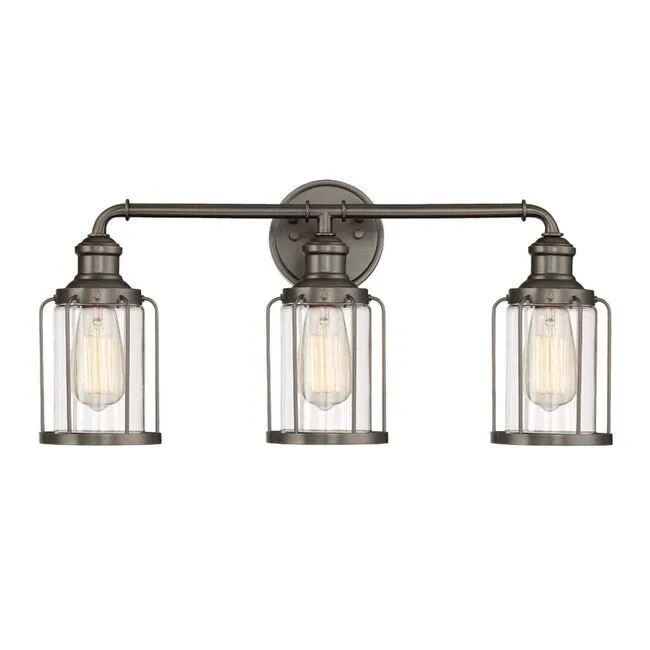 Designers Fountain Anson 3 Light 24 Wide Bathroom Vanity Light with