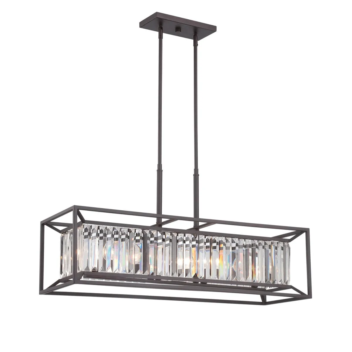 Designers Fountain Linares 4 Light 1 Tier Linear Chandelier