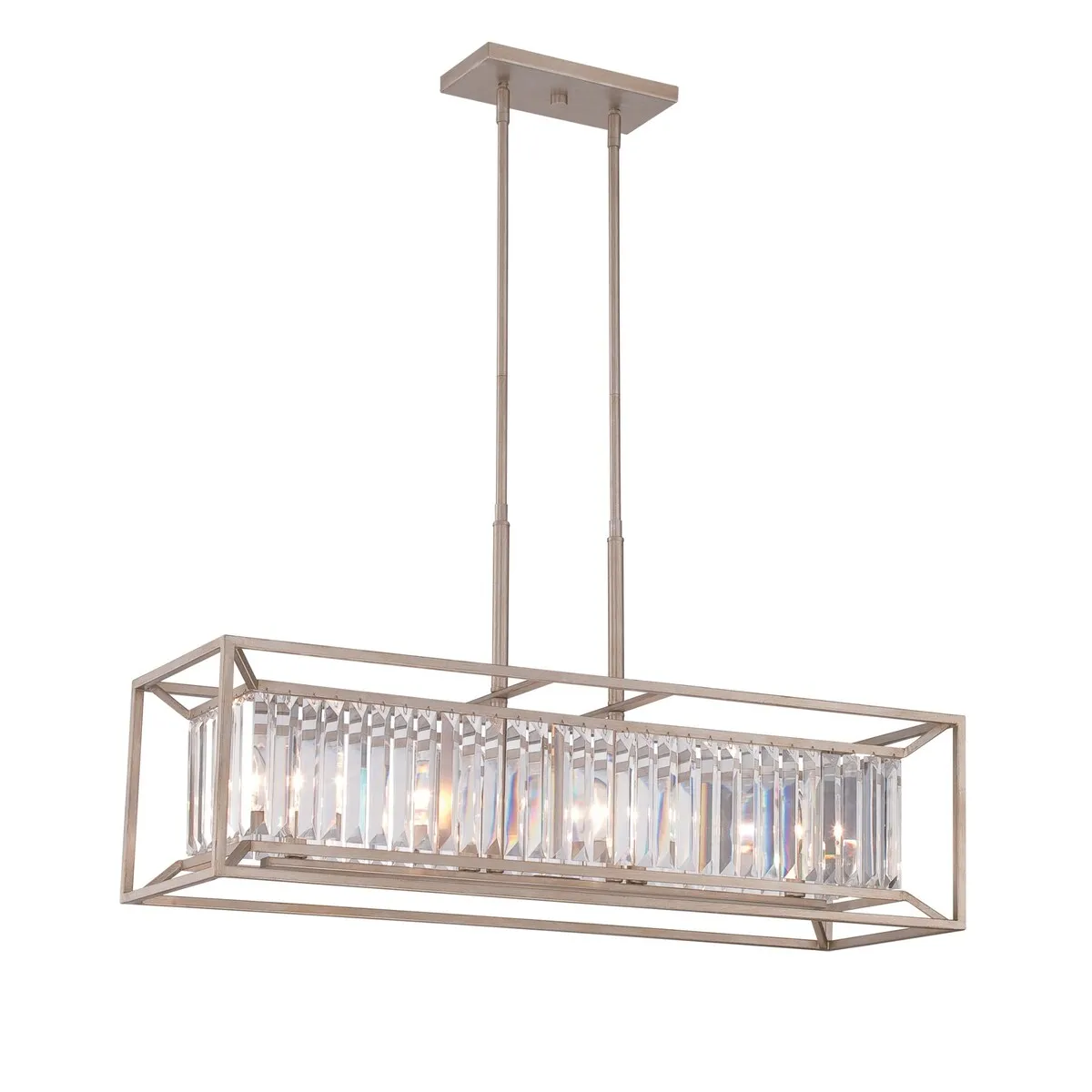 Designers Fountain Linares 4 Light 1 Tier Linear Chandelier