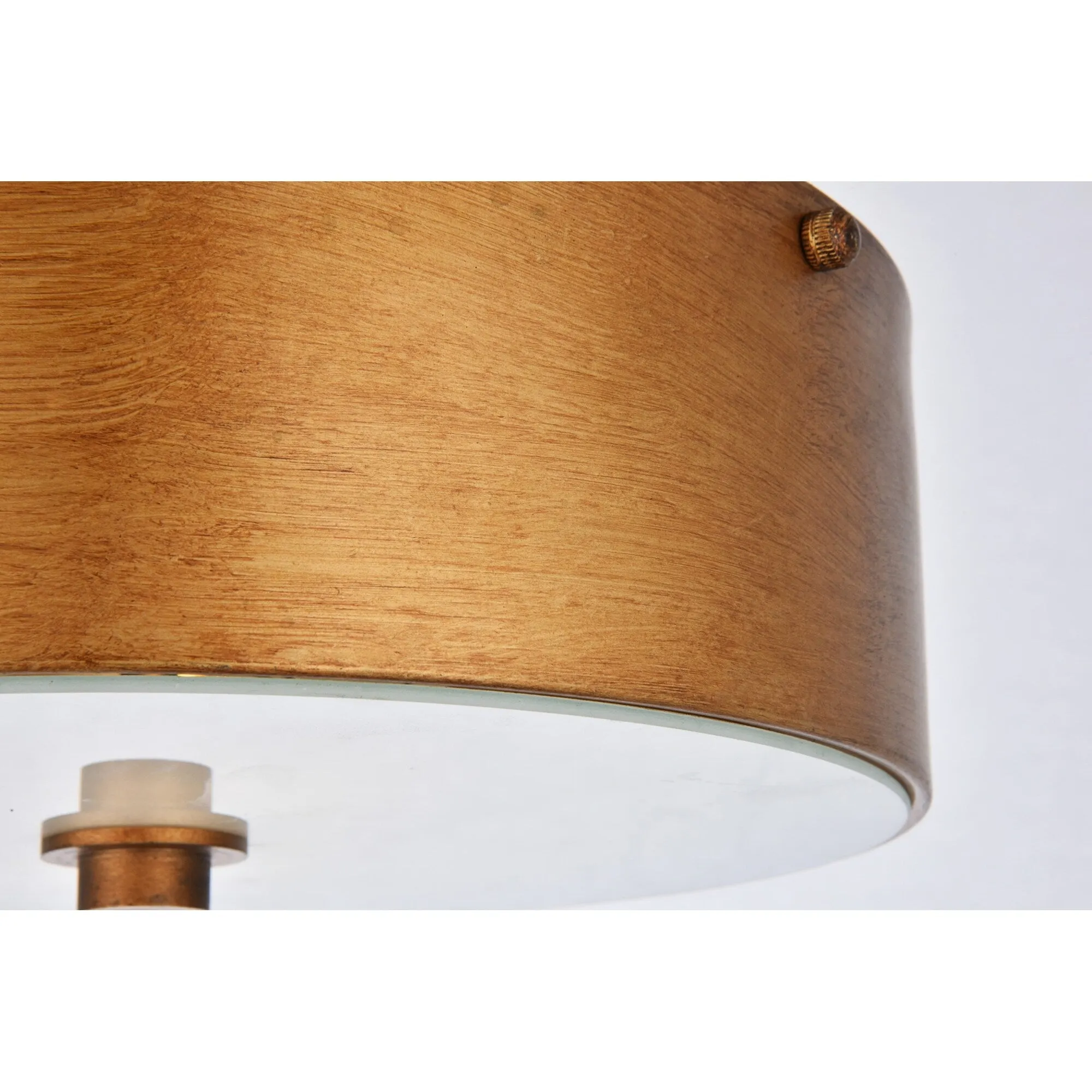 Elegant Lighting LD6022 Hazen 2 Light 12 Wide Flush Mount Drum