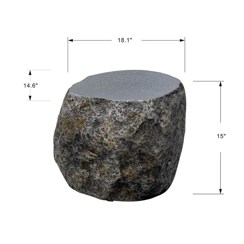Elementi 25 in. H Concrete Propane Tank Cover for Boulder Fire Table