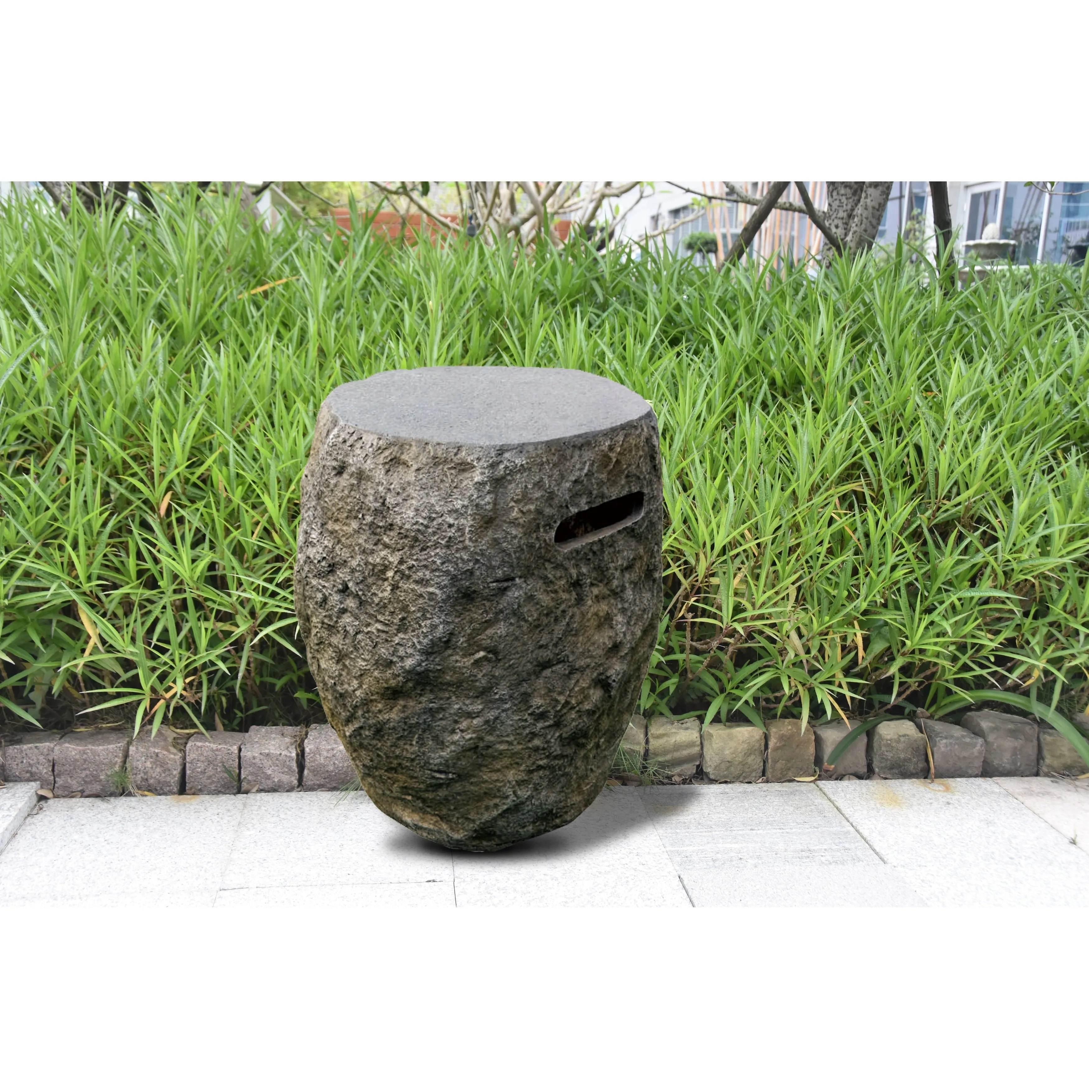 Elementi 25 in. H Concrete Propane Tank Cover for Boulder Fire Table