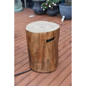 Elementi 25 in. H Redwood Concrete Propane Tank Cover for Manchester Fire Table