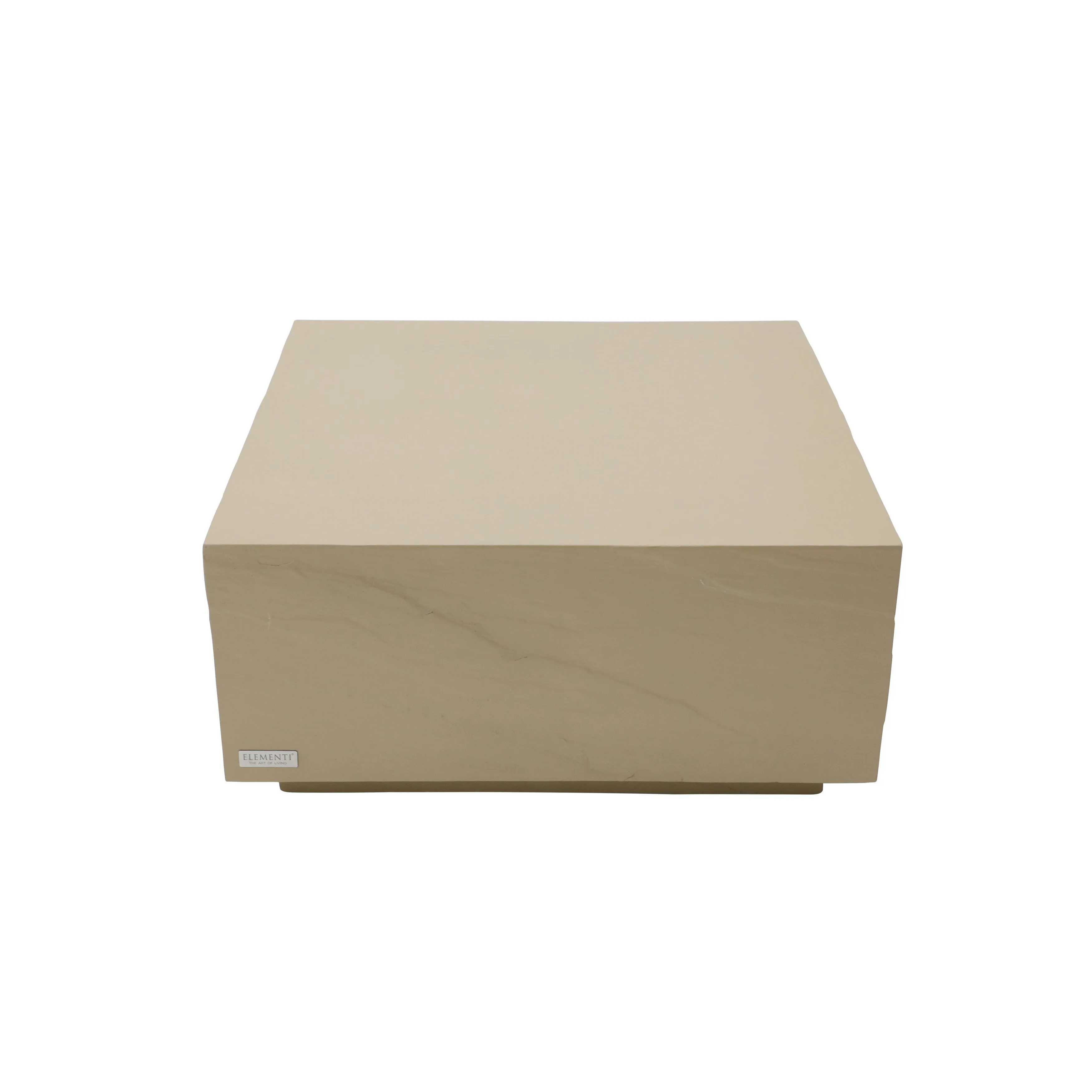 Elementi Home Colorado 34 Square Concrete Coffee Table - 33.9 X 33.9 X 16