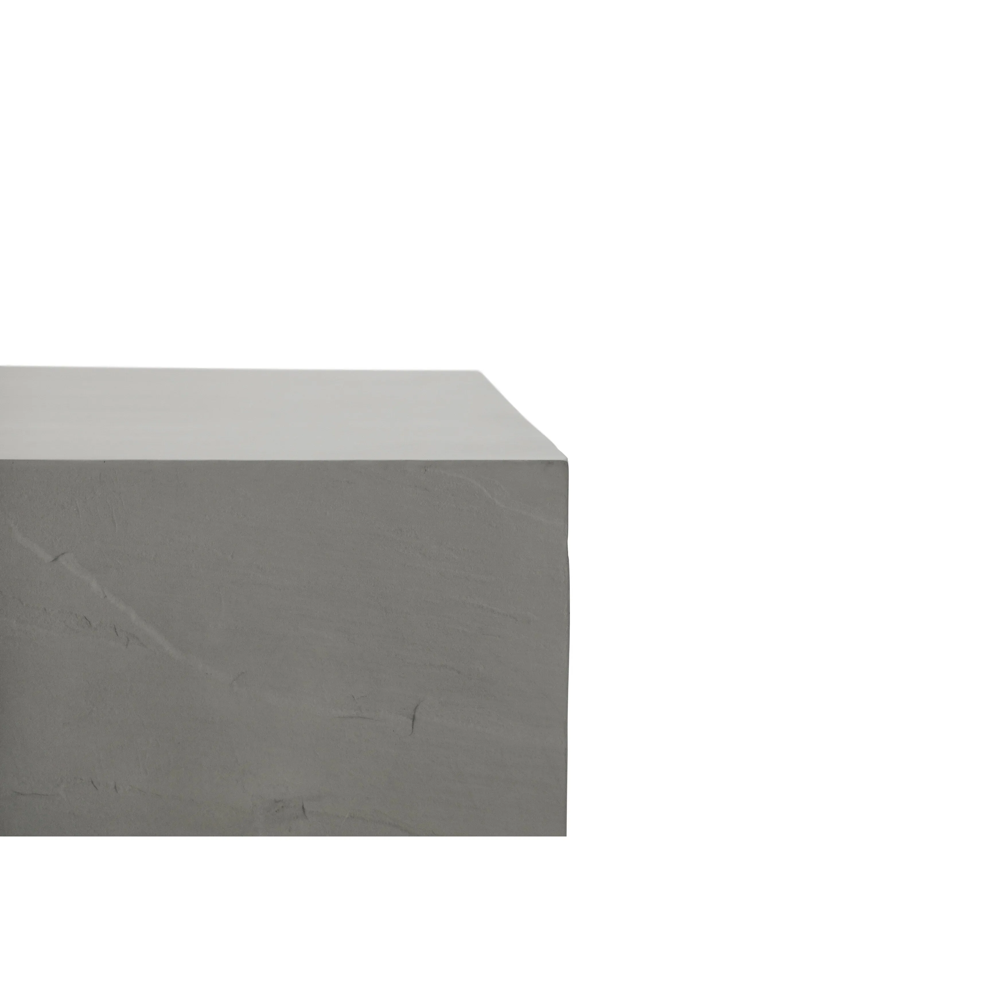 Elementi Home Colorado 34 Square Concrete Coffee Table - 33.9 X 33.9 X 16
