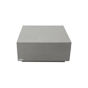 Elementi Home Colorado 34 Square Concrete Coffee Table - 33.9 X 33.9 X 16