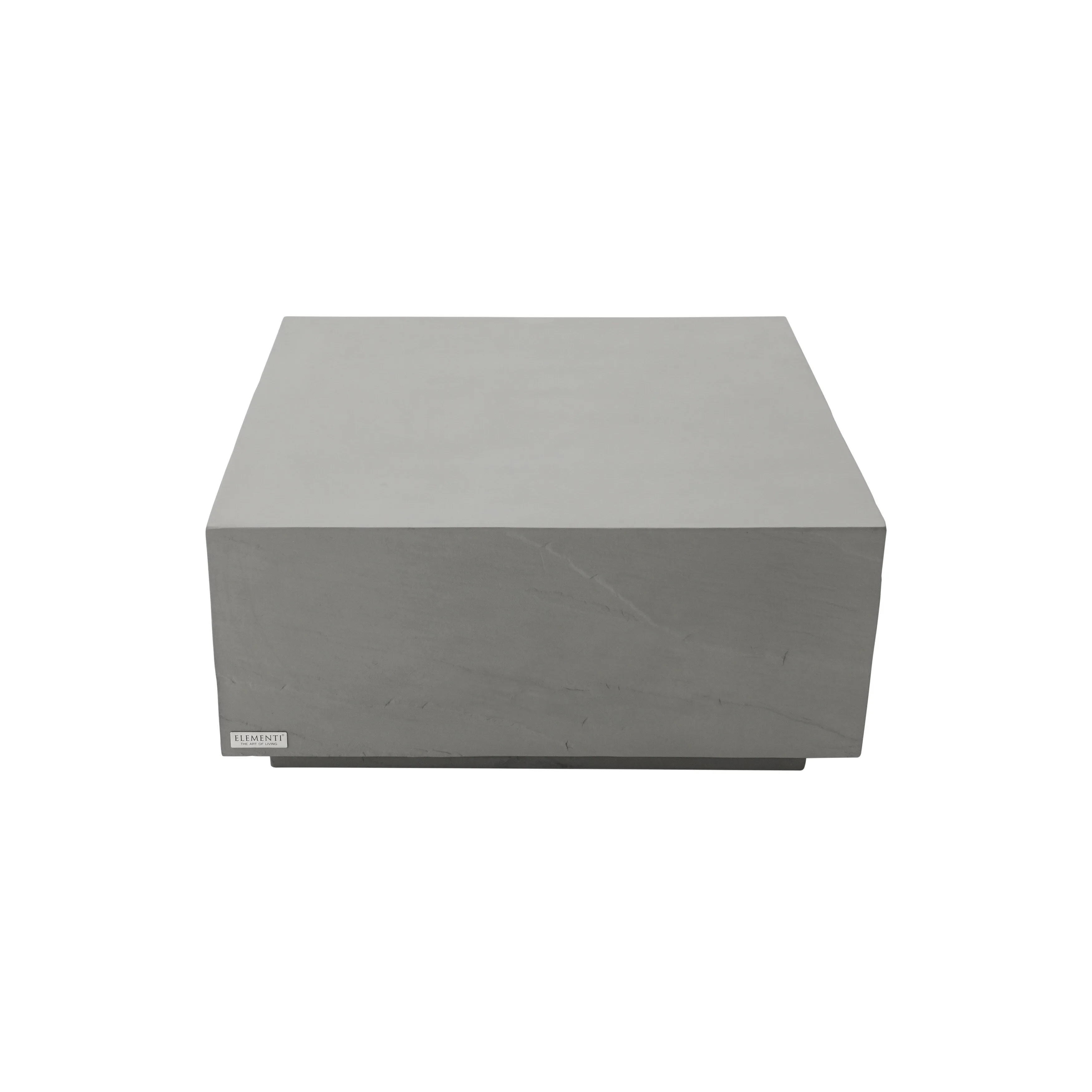 Elementi Home Colorado 34 Square Concrete Coffee Table - 33.9 X 33.9 X 16