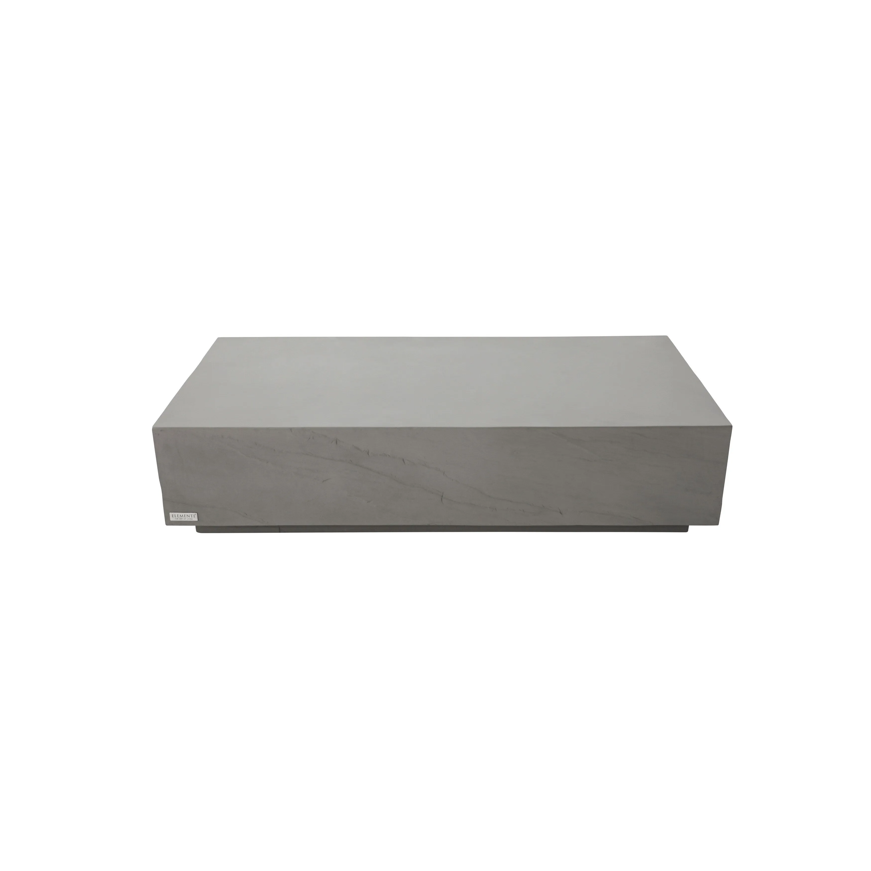 Elementi Home Colorado 60 Rectangular Concrete Coffee Table - 60 X 30 X 14