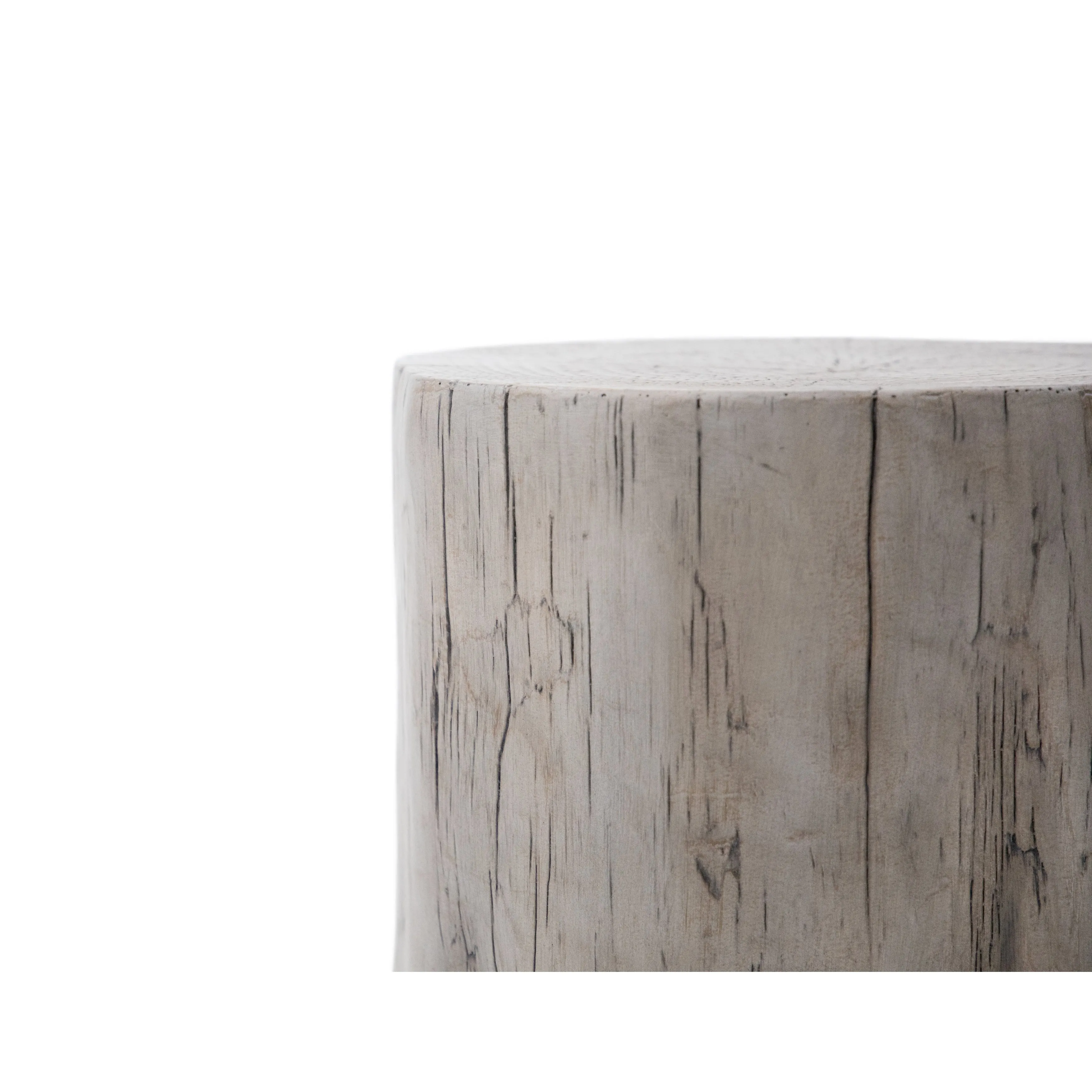 Elementi Home Daintree 19 Stump Concrete Side Table - 19.3 X 18.5 X 20