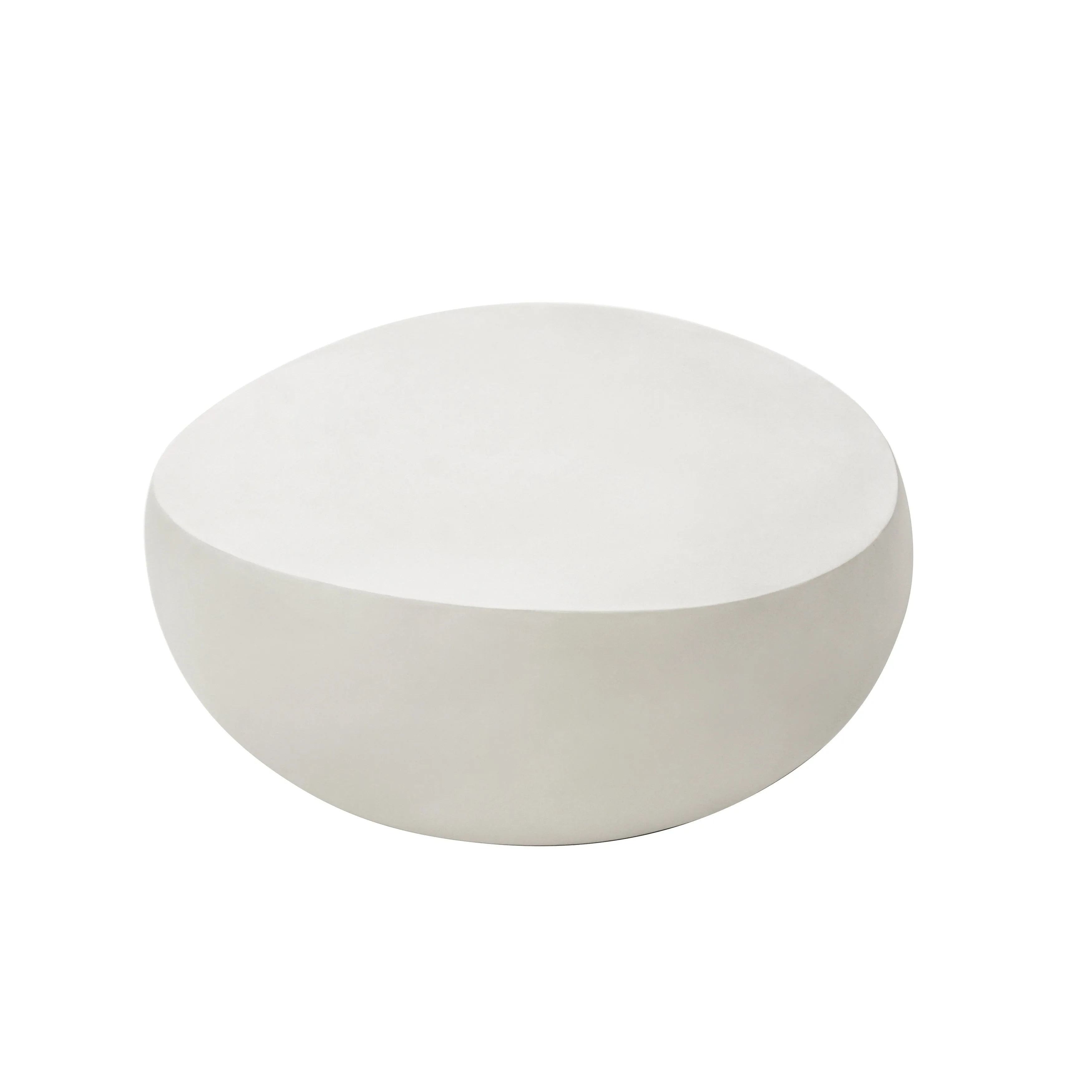 Elementi Home Ikaria 42 Egg-Shape Concrete Coffee Table - 42.3 X 39.6 X 18.9