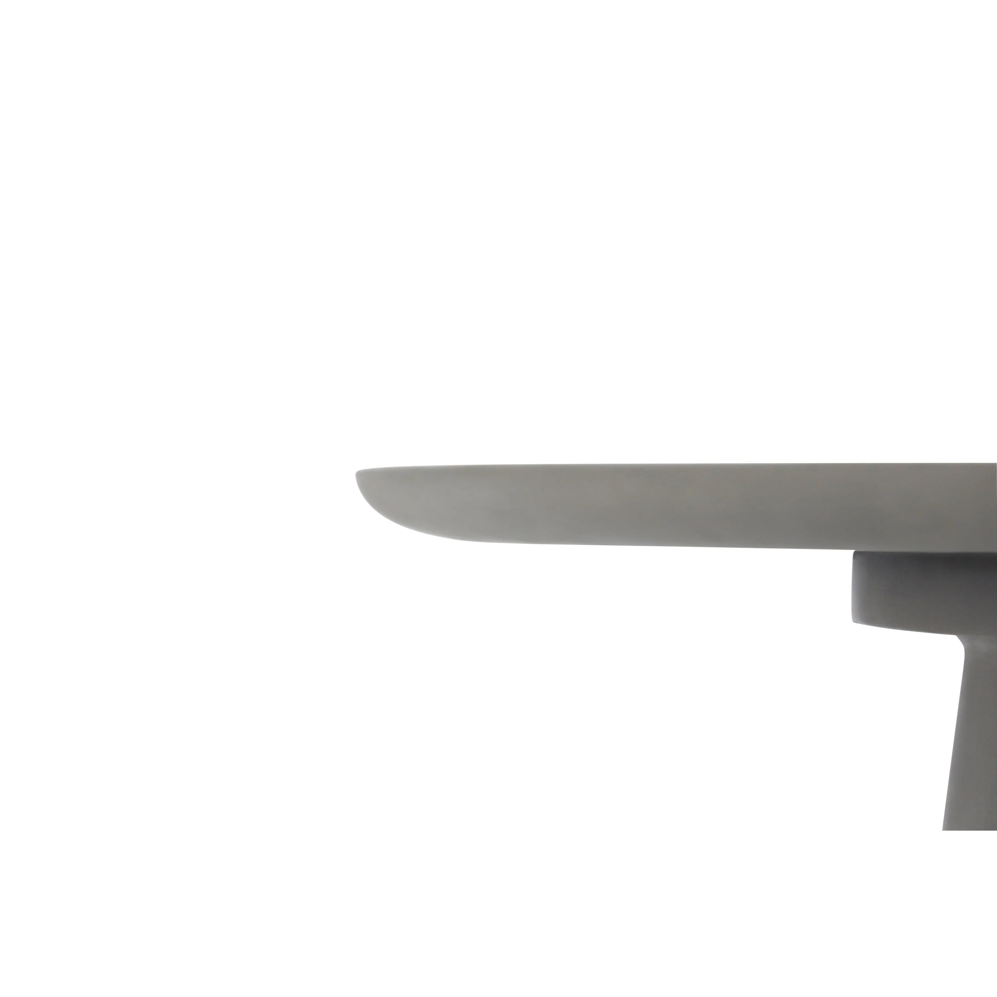 Elementi Home Rio 48 Matte Space Grey Concrete Dining Table - 48 X 48 X 29.5