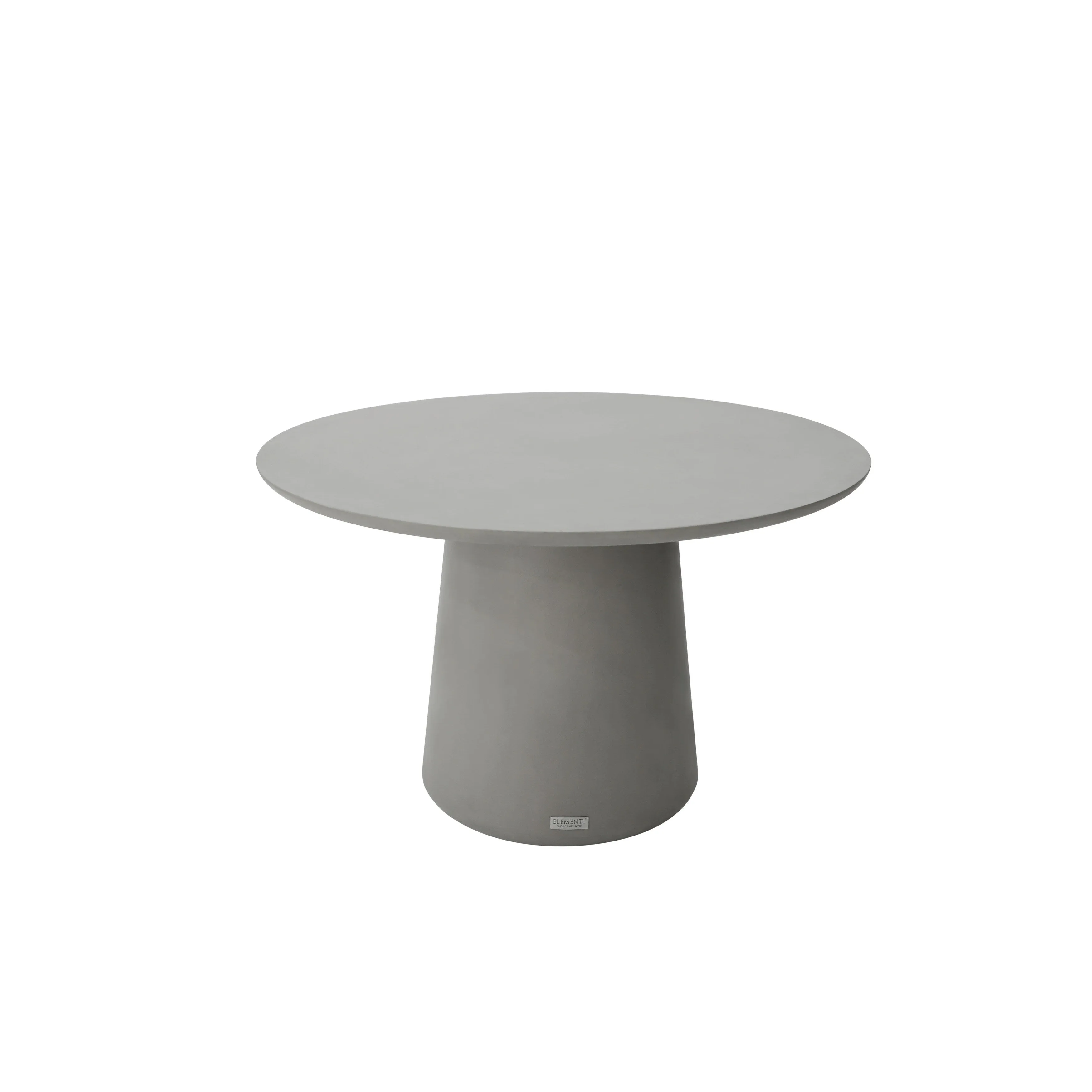 Elementi Home Rio 48 Matte Space Grey Concrete Dining Table - 48 X 48 X 29.5