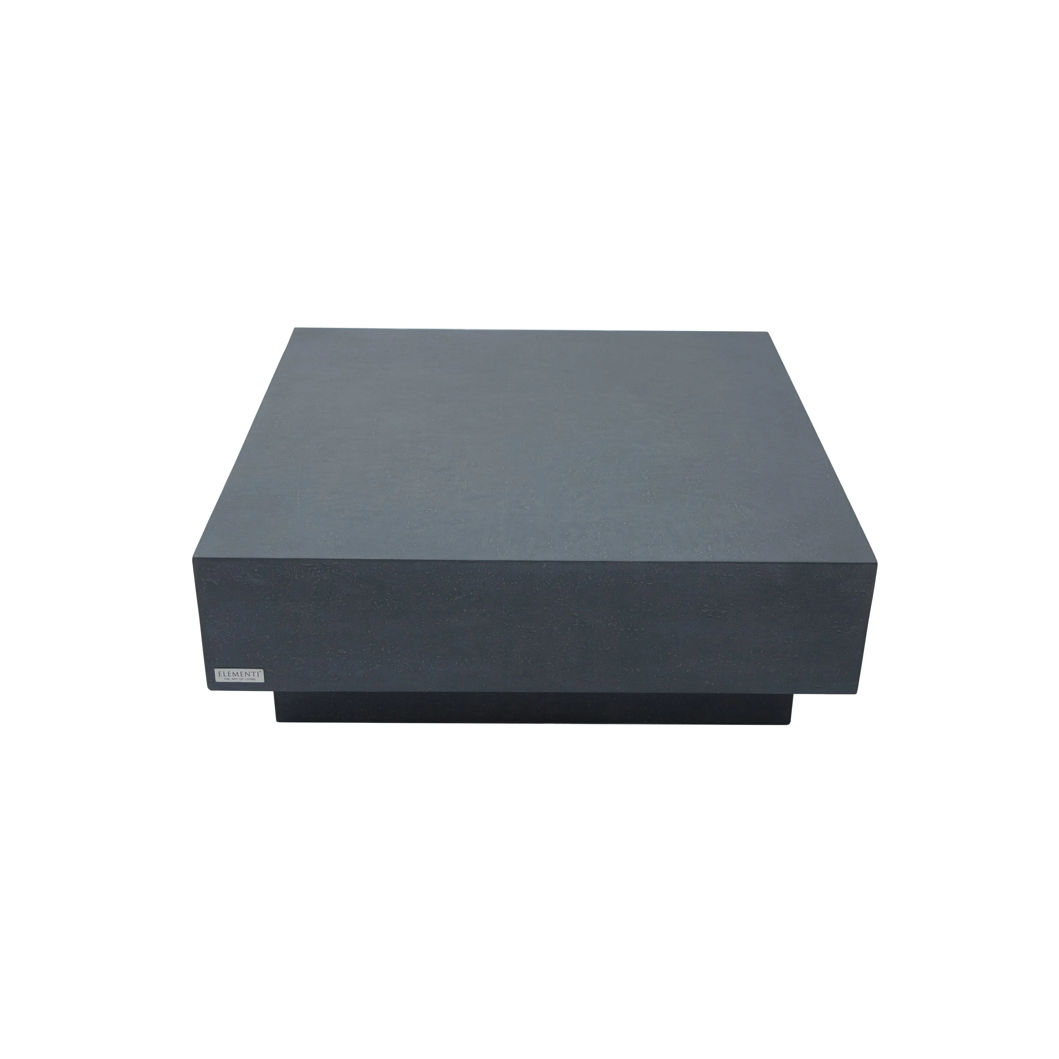 Elementi Home Tevere 40 Square Concrete Coffee Table - 40 X 40 X 14