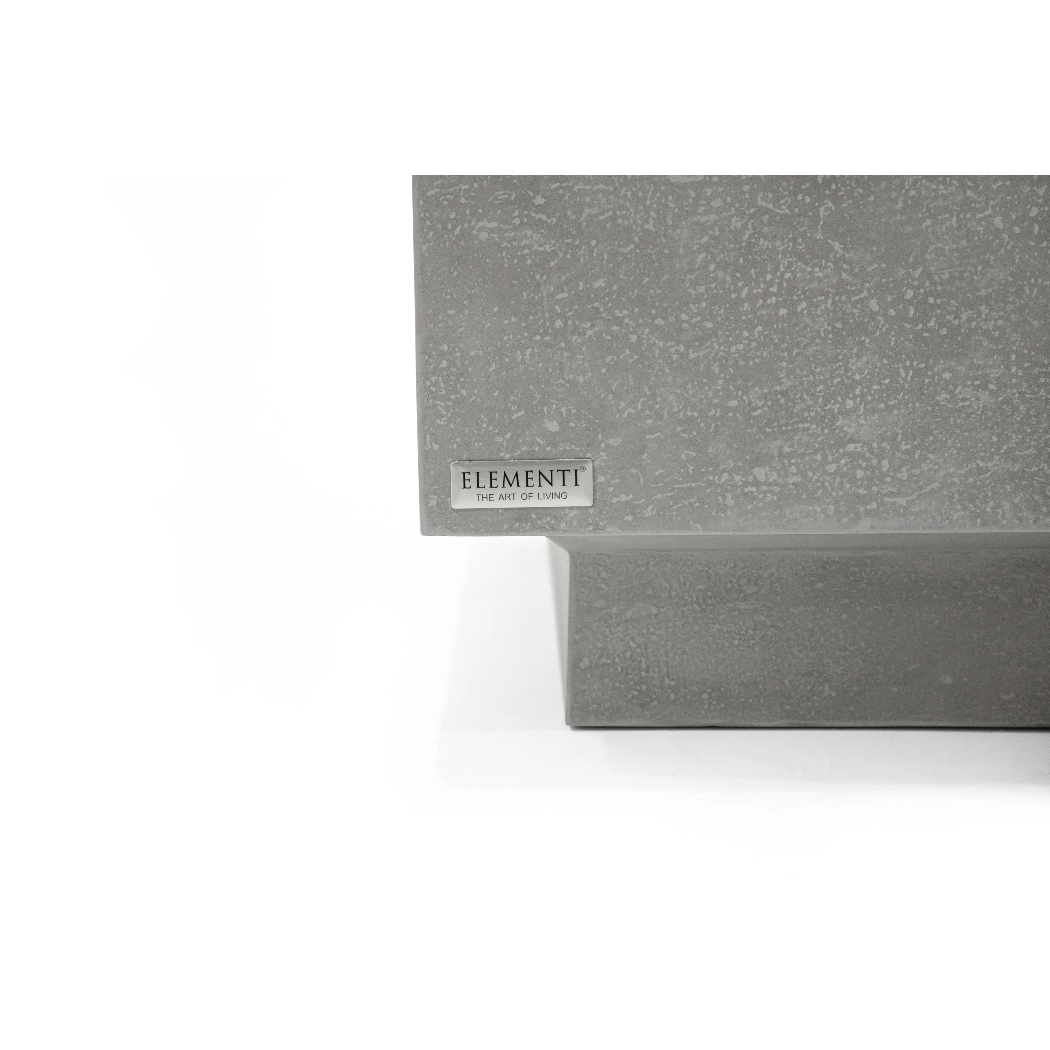 Elementi Home Tevere 40 Square Concrete Coffee Table - 40 X 40 X 14