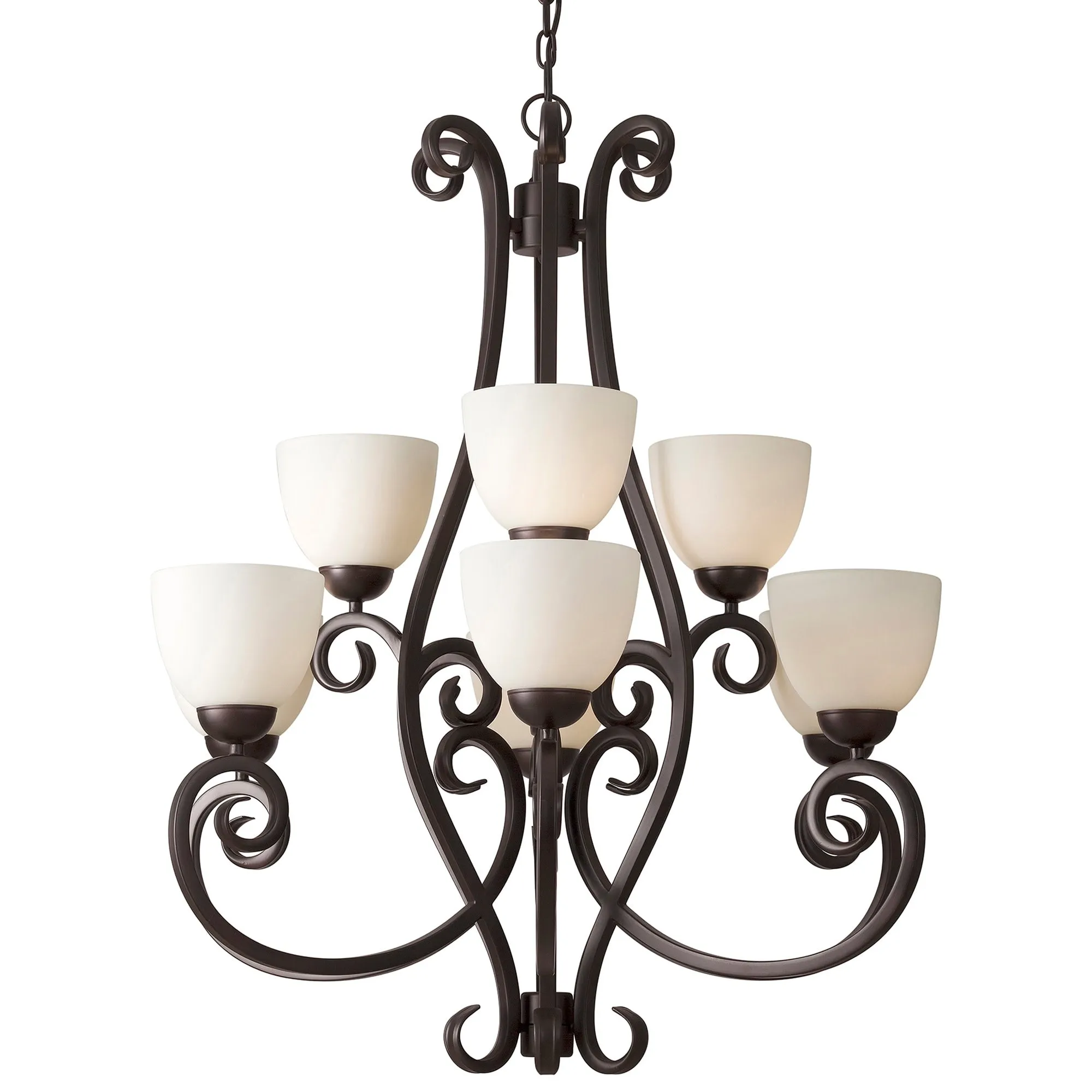 Forte Lighting 2250-09 Sutter 9 Light 33 Wide Chandelier