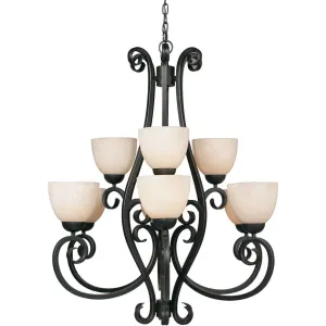 Forte Lighting 2250-09 Sutter 9 Light 33 Wide Chandelier