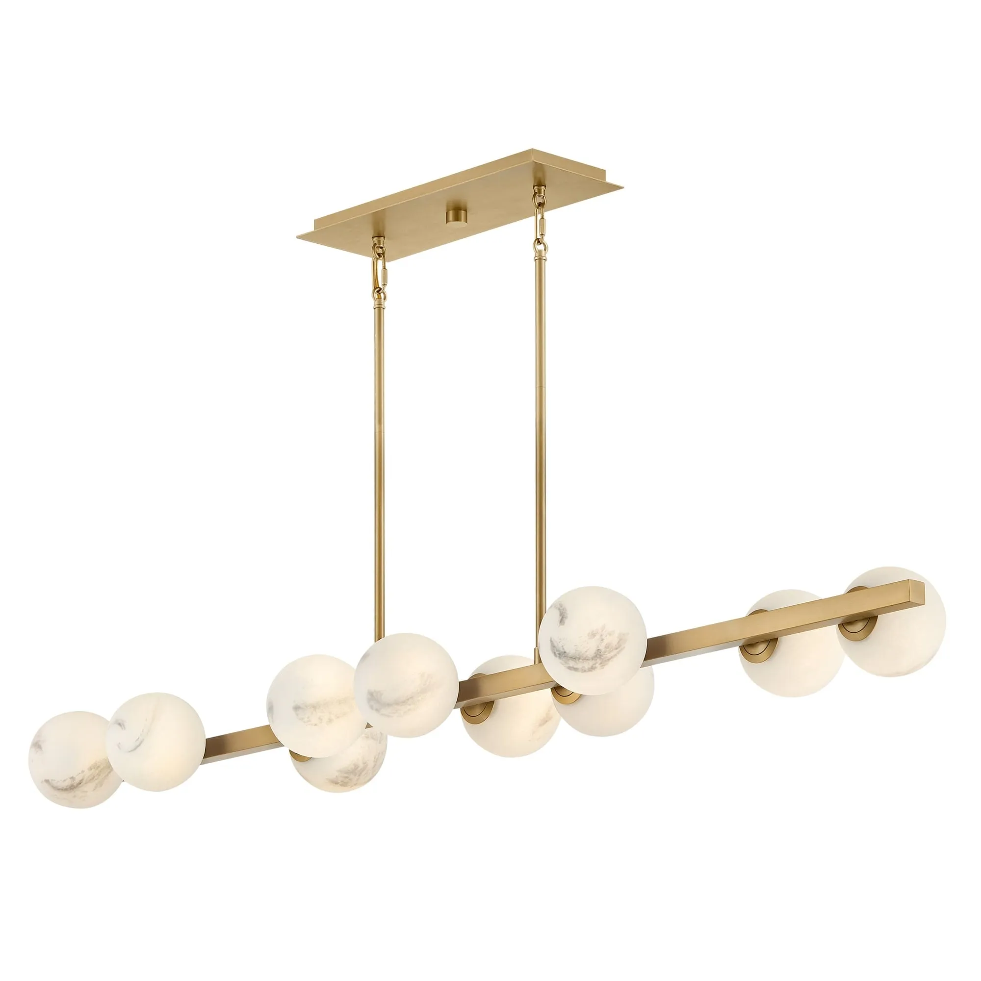 Fredrick Ramond 41906 Selene 10 Light 55 Wide Linear Chandelier