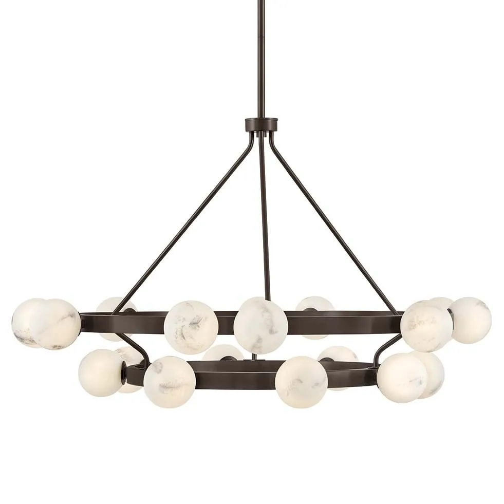 Fredrick Ramond FR41905 Selene 18 Light 48 Wide Ring Chandelier