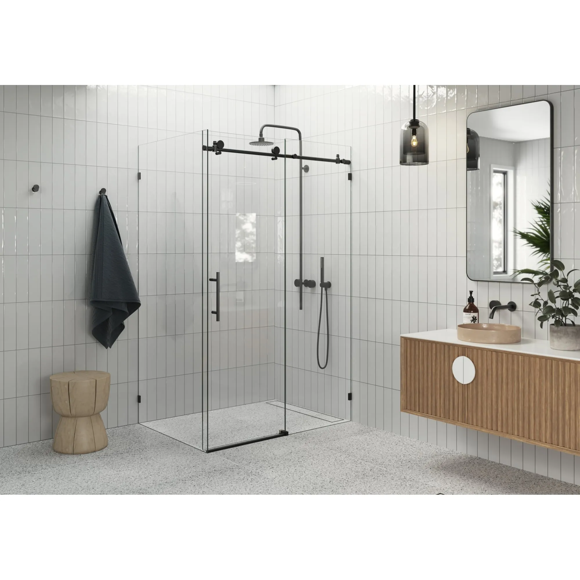 Glass Warehouse 90SL-48-32 Nova 78 High x 48 Wide x 32 Deep Sliding