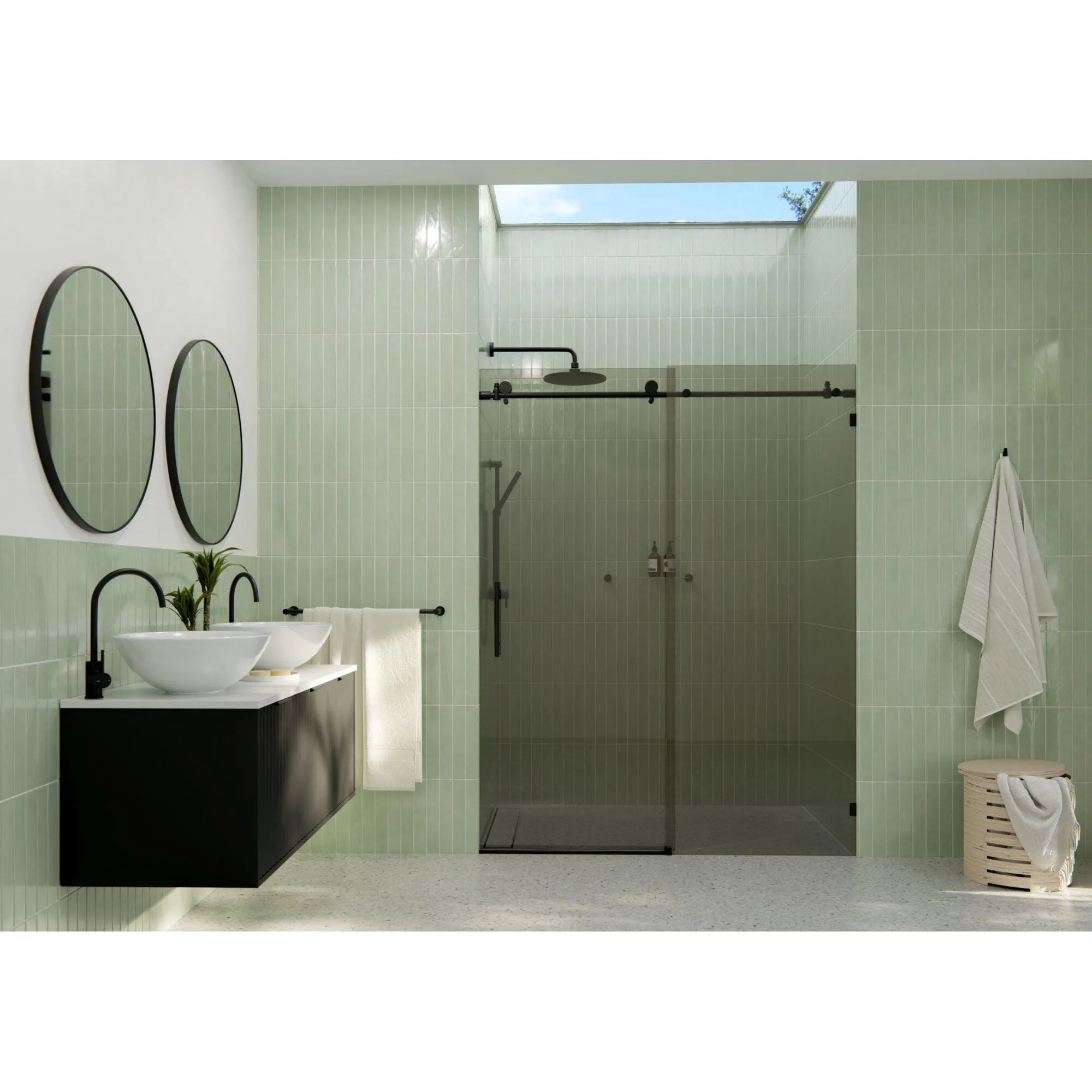 Glass Warehouse GTSLD-60 Equinox 78 High x 60 Wide Sliding Frameless