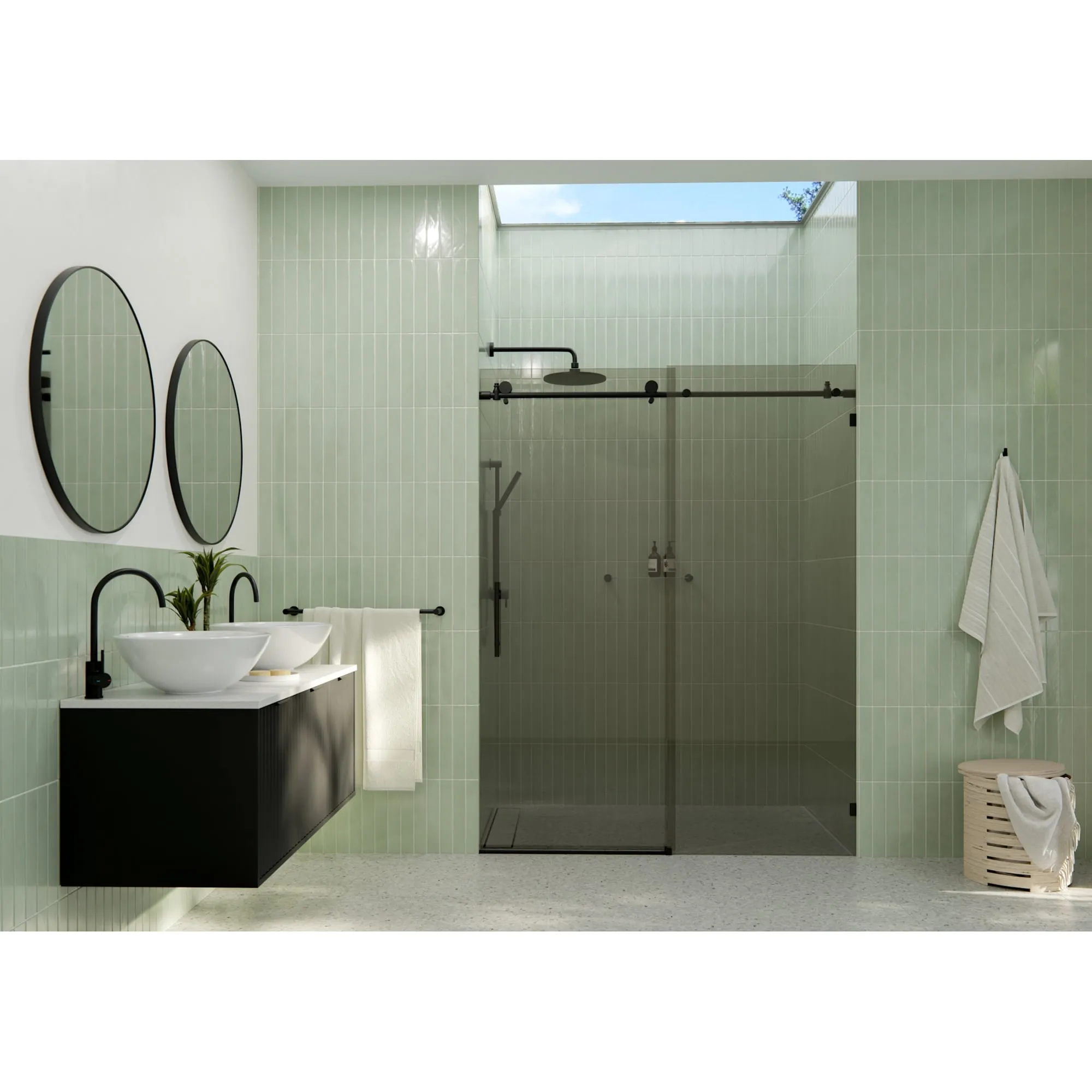 Glass Warehouse GTSLD-60 Equinox 78 High x 60 Wide Sliding Frameless