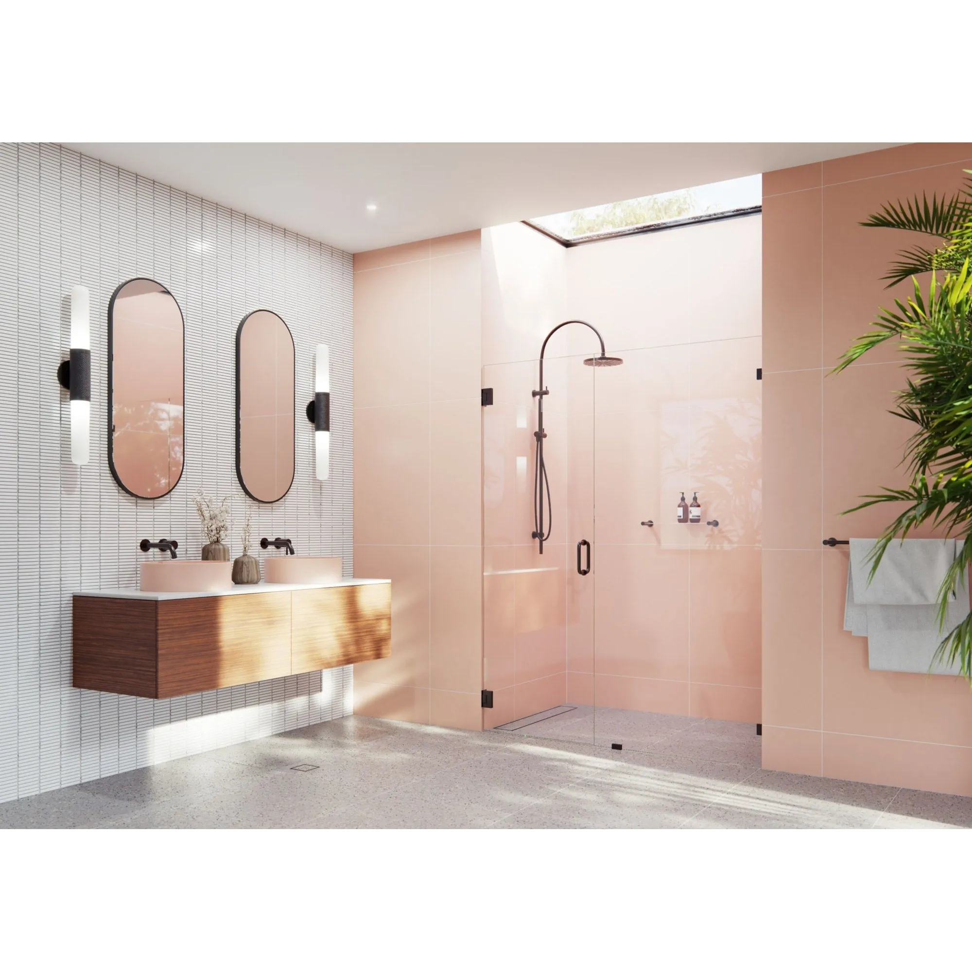 Glass Warehouse GW-WH-64-25 Illume 78 High x 64-1/4 Wide Hinged