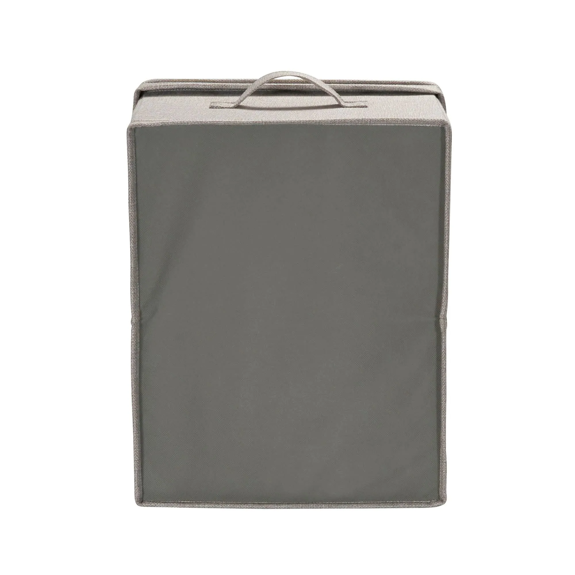 Household Essentials Canvas Storage Bins with Removable Lids (Set of 2)