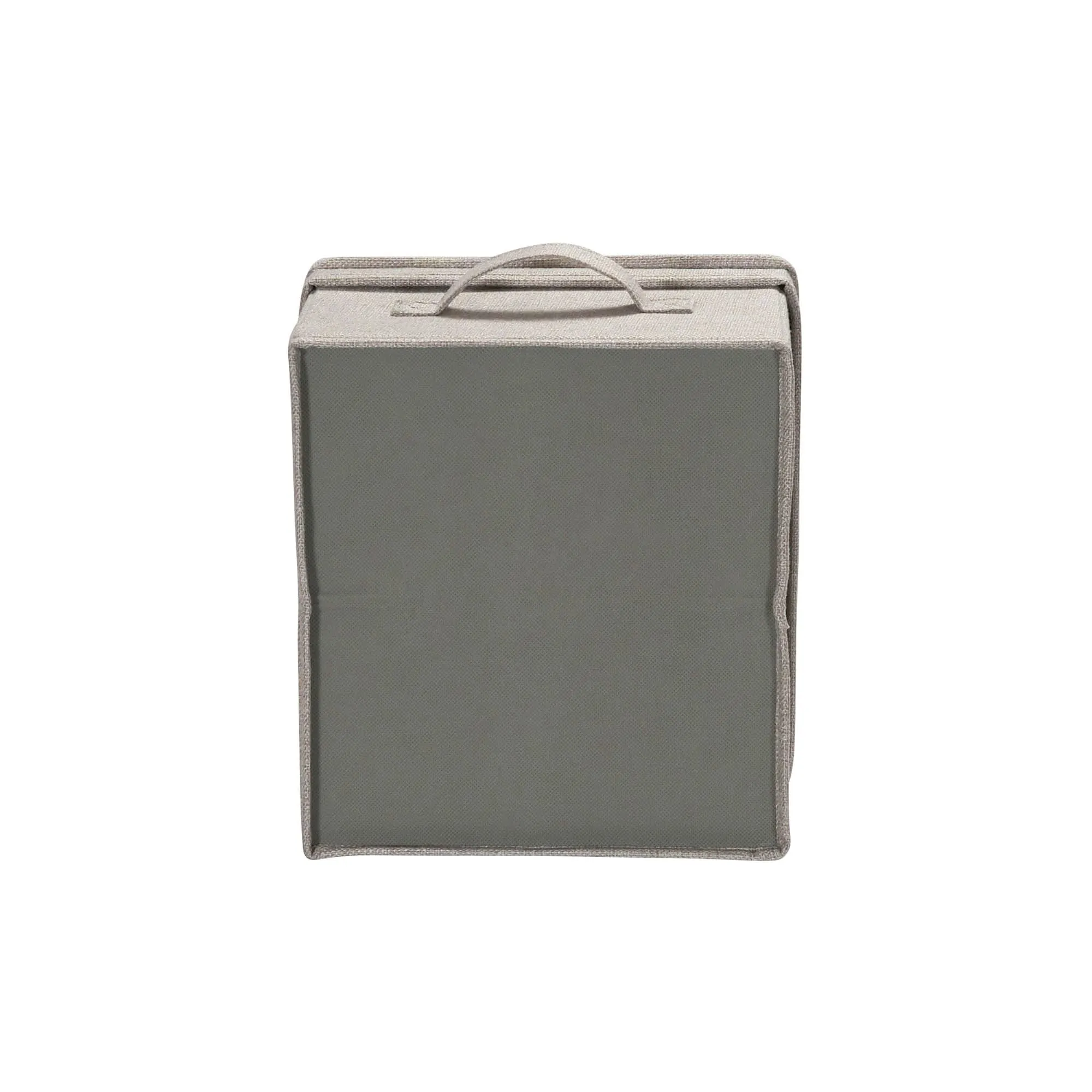 Household Essentials Canvas Storage Bins with Removable Lids (Set of 2)