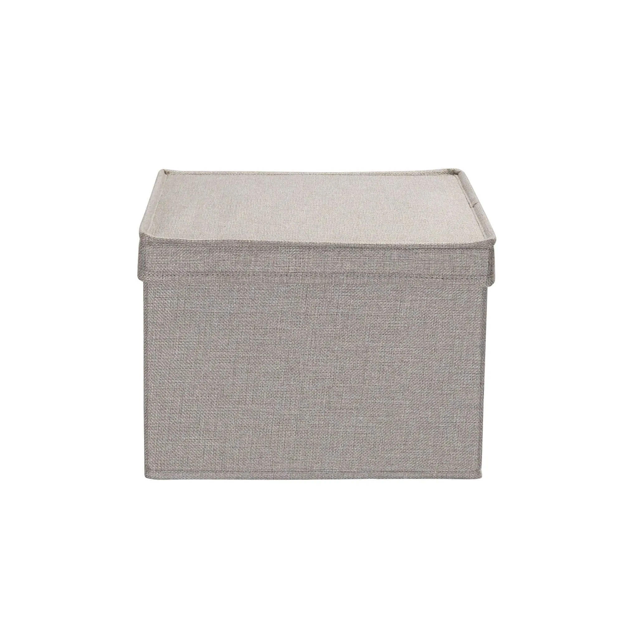 Household Essentials Canvas Storage Bins with Removable Lids (Set of 2)